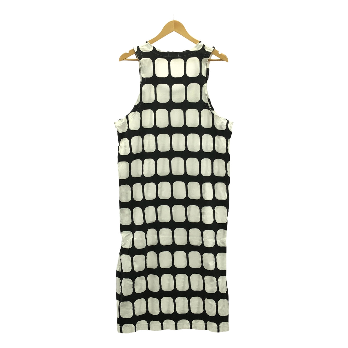 COMME des GARCONS HOMME PLUS | 2017SS | All-over print sleeveless long cut-and-sew | M | White/Black | Men's