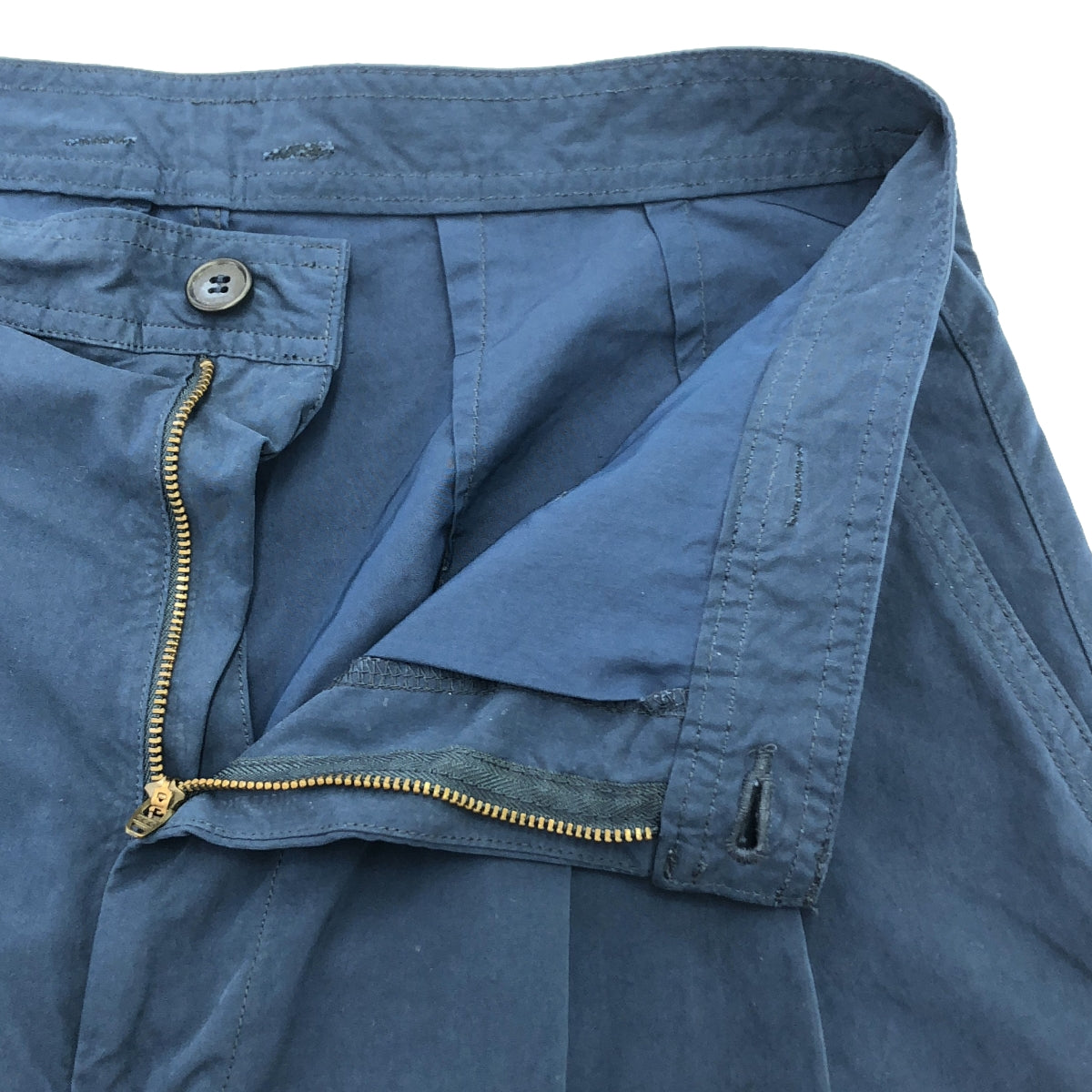 PORTER CLASSIC / ポータークラシック | ウェザー トラウザーズ | M | ネイビー | メンズ