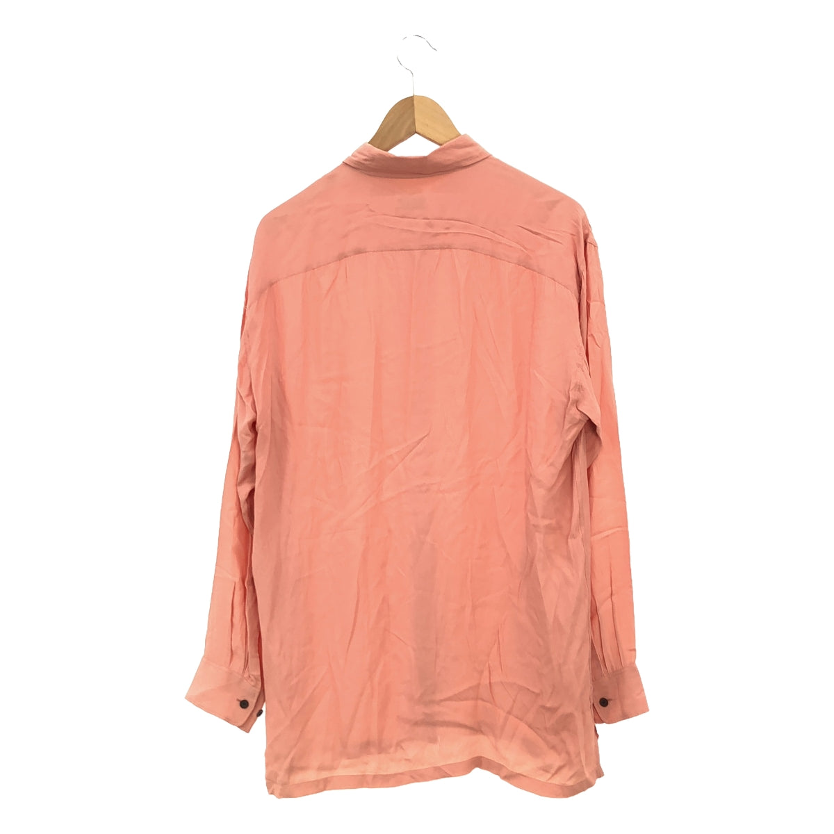 DRIES VAN NOTEN / ドリスヴァンノッテン | アセテート シルク オーバーサイズ シャツ | S | ピンク | レディース