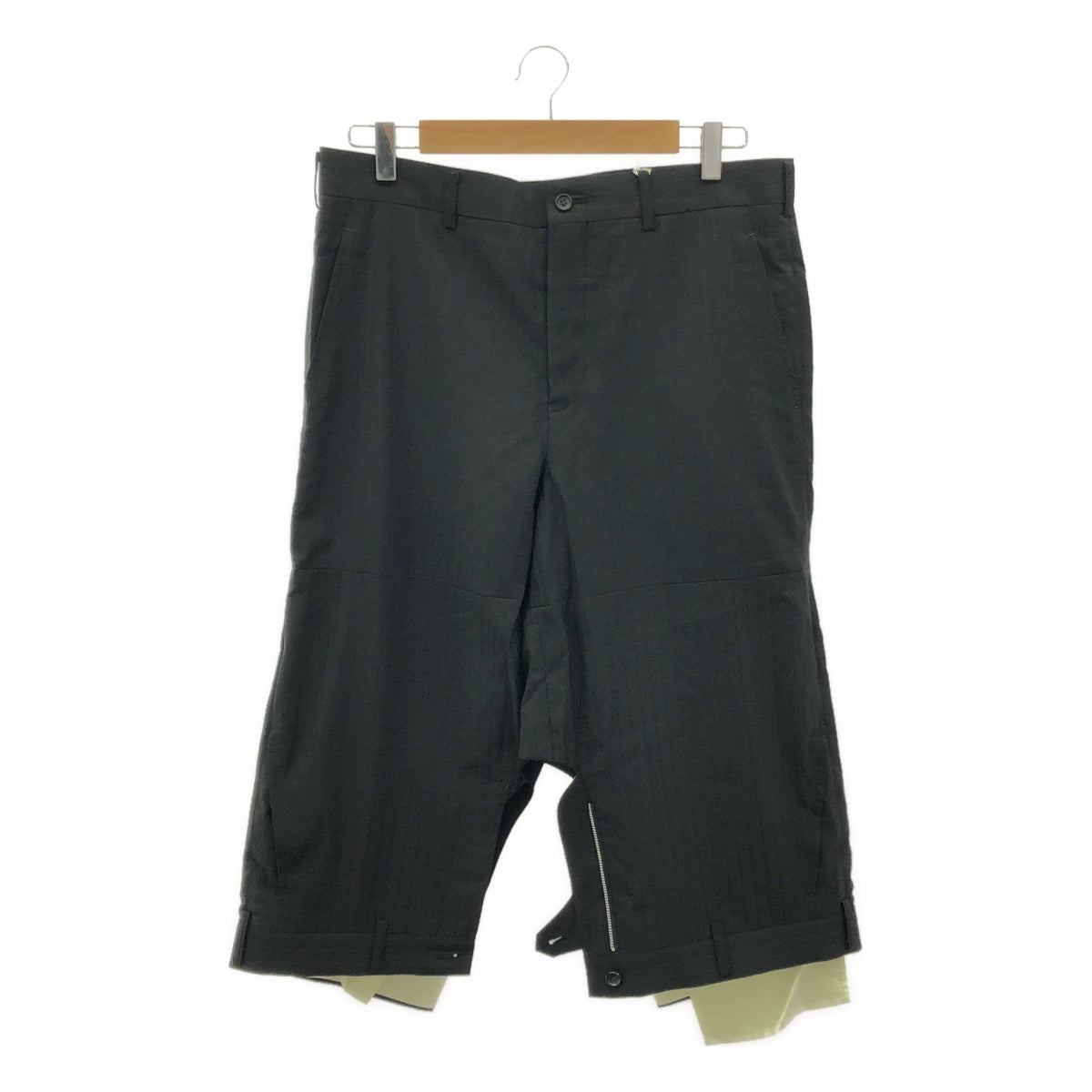 【美品】 COMME des GARCONS HOMME PLUS / コムデギャルソンオムプリュス | 2024SS | ドッキング バミューダ パンツ | L | ブラック | メンズ