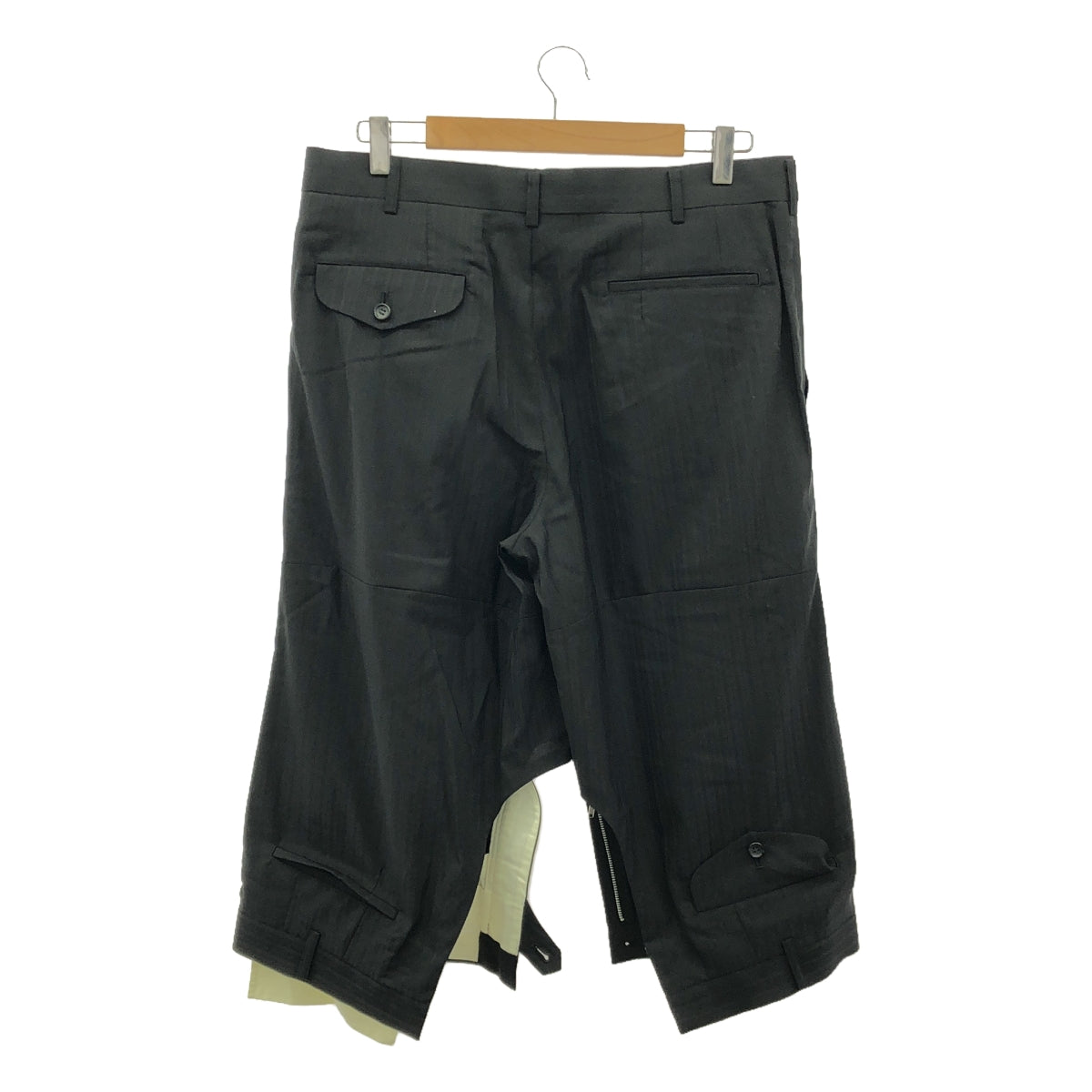 【美品】 COMME des GARCONS HOMME PLUS / コムデギャルソンオムプリュス | 2024SS | ドッキング バミューダ パンツ | L | ブラック | メンズ