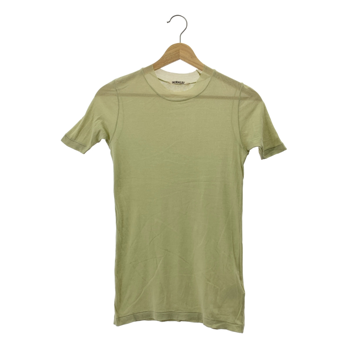AURALEE / 오라리 | GIZASUPERHIGHGAUGE SHEERRIB TEE / 리브 컷소우 T셔츠 | 1 |
