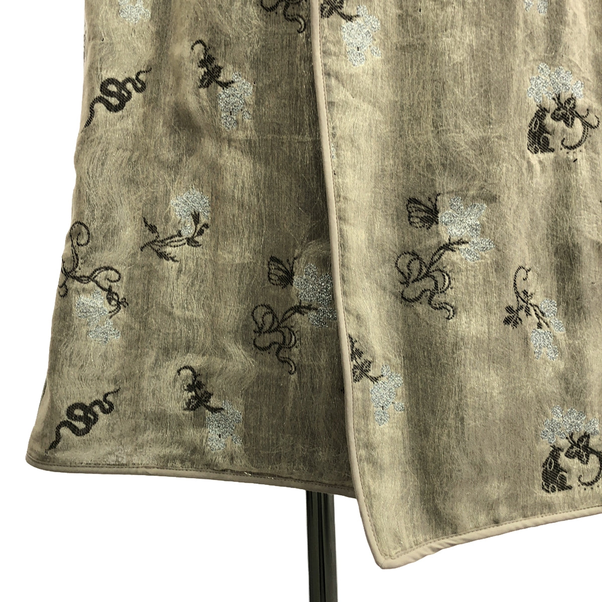 rurumu: / 縷縷夢兎るるむう | エンブロイダリー ベルテッド オーバー ガウンコート フーディ | F | ベージュ系 | レディース