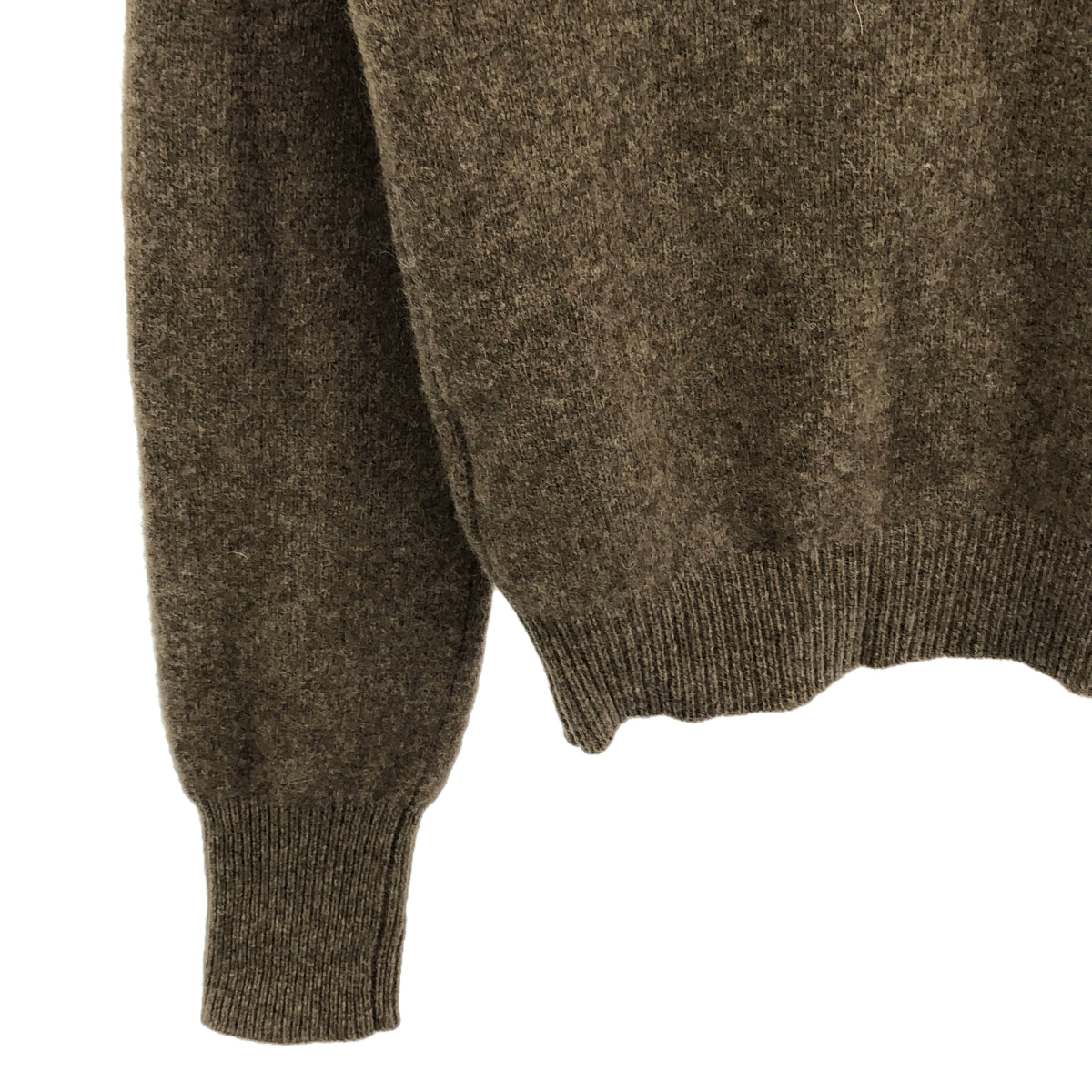 CLANE / クラネ | 2023AW | W FACE HALF ZIP YAK KNIT TOPS ダブルフェイス ハーフジップ ニット | 1 | ブラウン | レディース