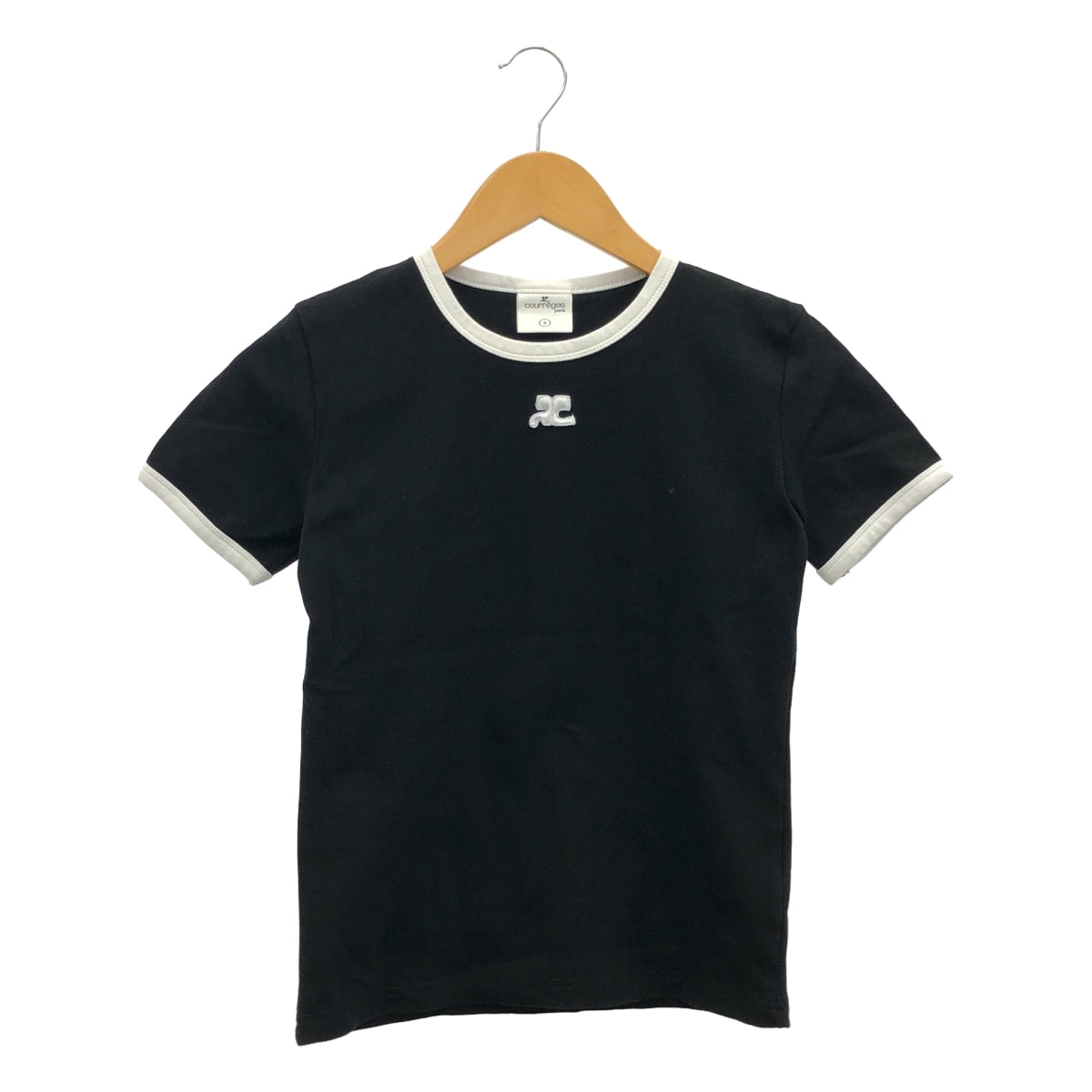 COURREGES / 크레주 | 원포인트 로고 크루넥 티셔츠 컷소우 | S |