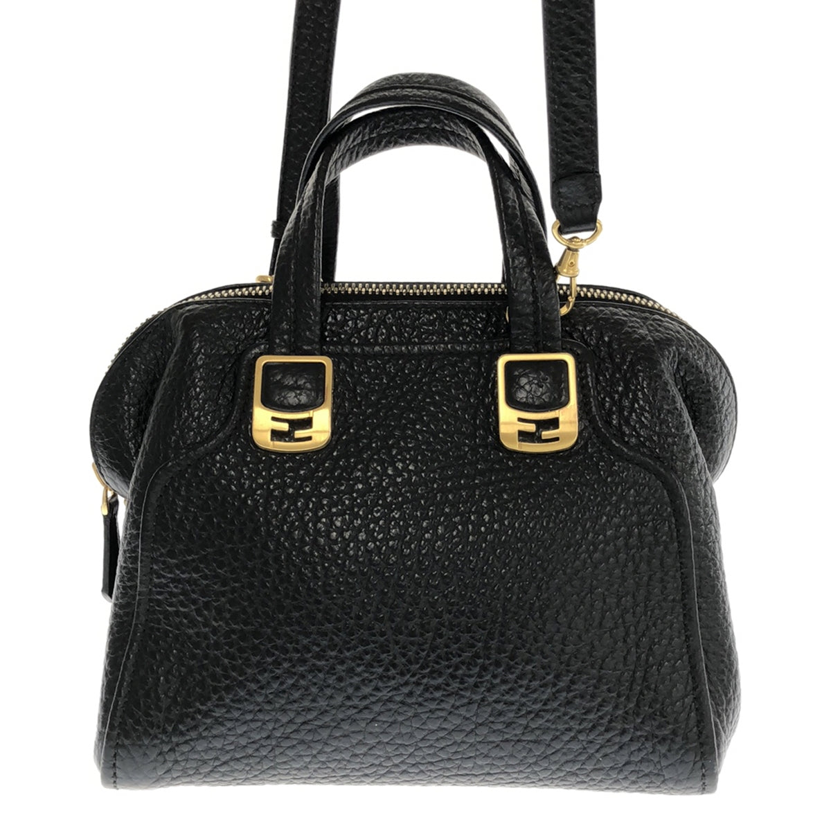 FENDI | 2way Chameleon Leather Shoulder Bag | Black | Women's