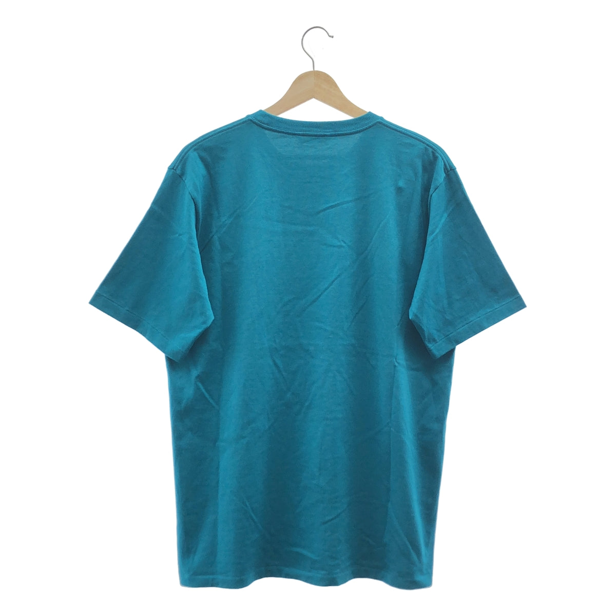 AURALEE / 오라리 | Luster Plating Tee 코튼 티셔츠 | 4 | 블루 | 남성