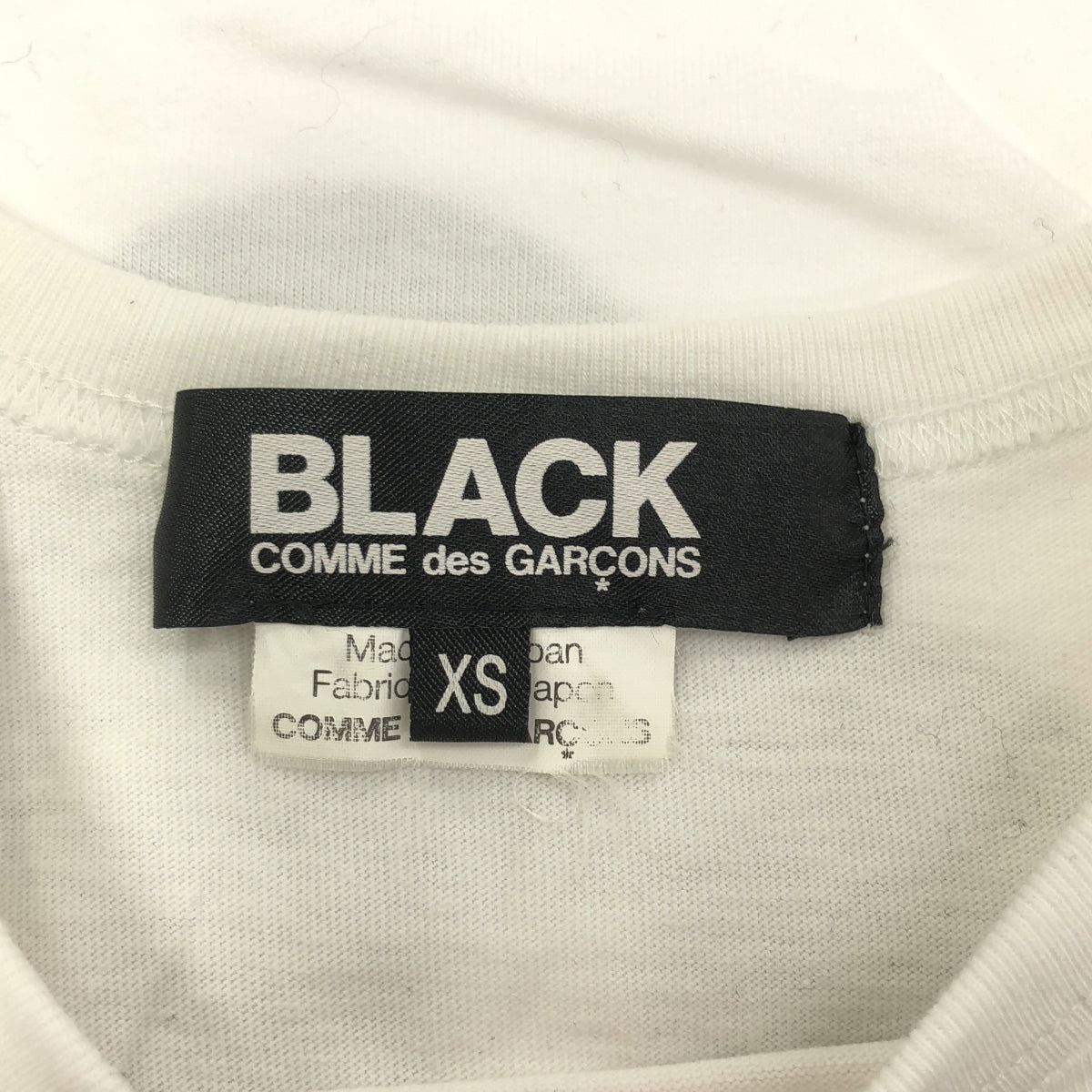 BLACK COMME des GARCONS / 블랙콤 데 걸슨 | 2011SS | × Disney mickey / 디즈니 미키 양면 프린트 로고 T 셔츠 컷소우 | XS | 화이트 | 여성