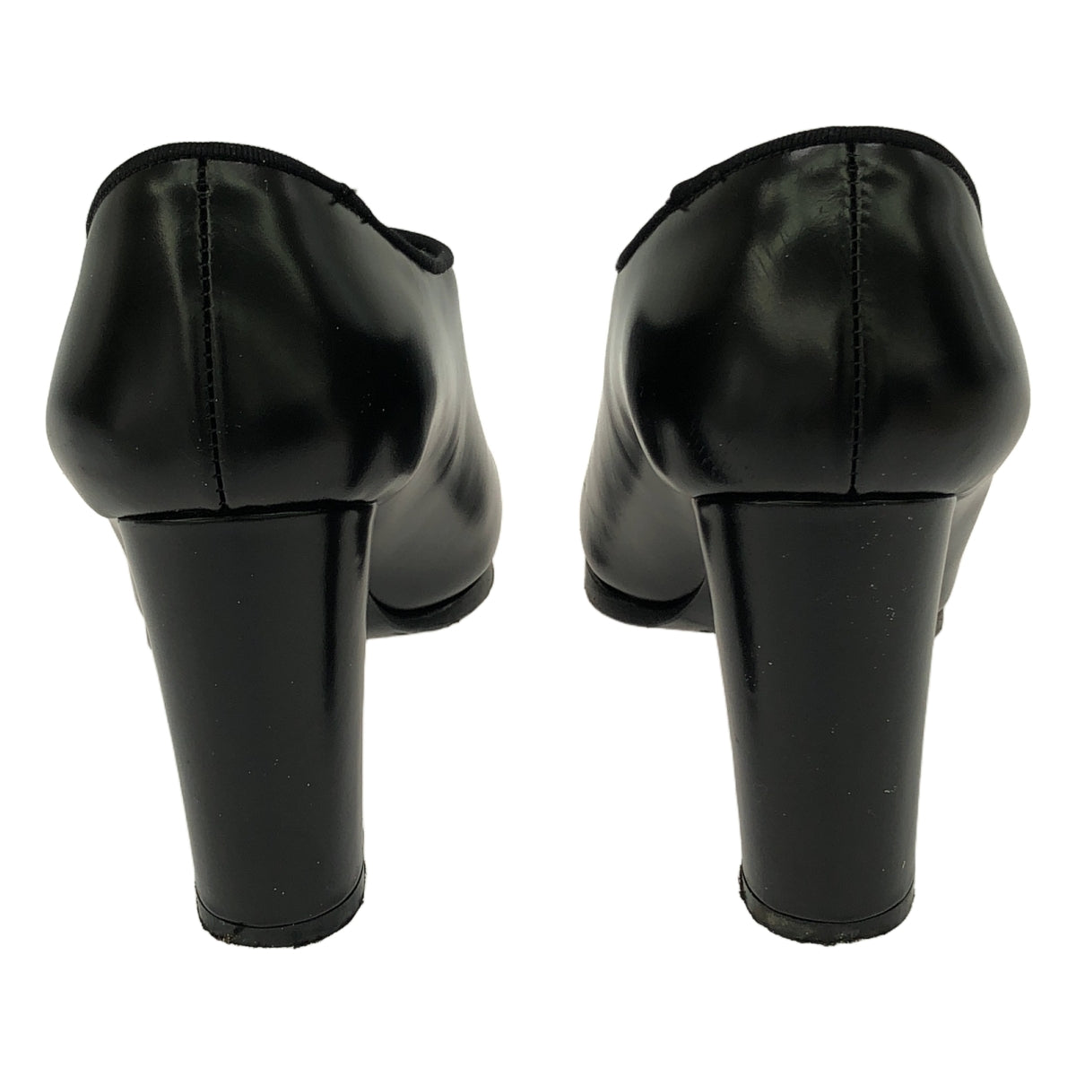 JUNYA WATANABE COMME des GARCONS / ジュンヤワタナベ | Vカット ヒール パンプス | S | ブラック | レディース