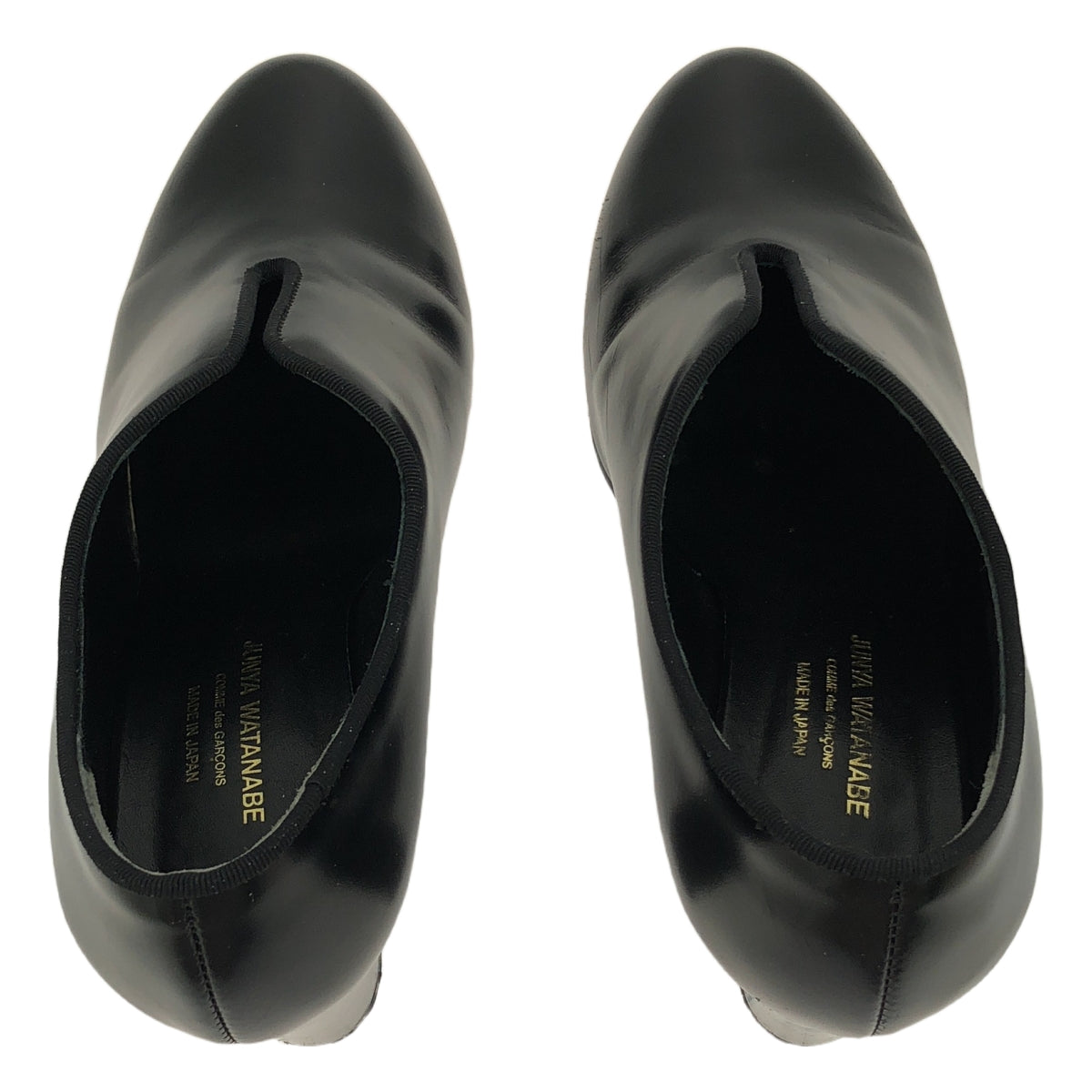 JUNYA WATANABE COMME des GARCONS / ジュンヤワタナベ | Vカット ヒール パンプス | S | ブラック | レディース