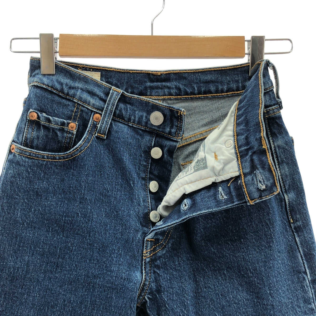 Levi's / リーバイス | 501 ORIGINAL CROPPED / 濃紺 デニムパンツ | 23 | レディース