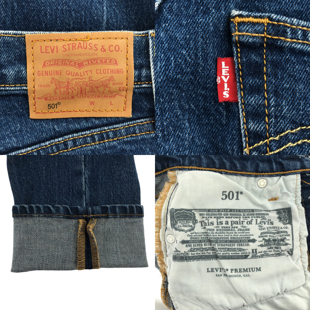 Levi's / リーバイス | 501 ORIGINAL CROPPED / 濃紺 デニムパンツ | 23 | レディース