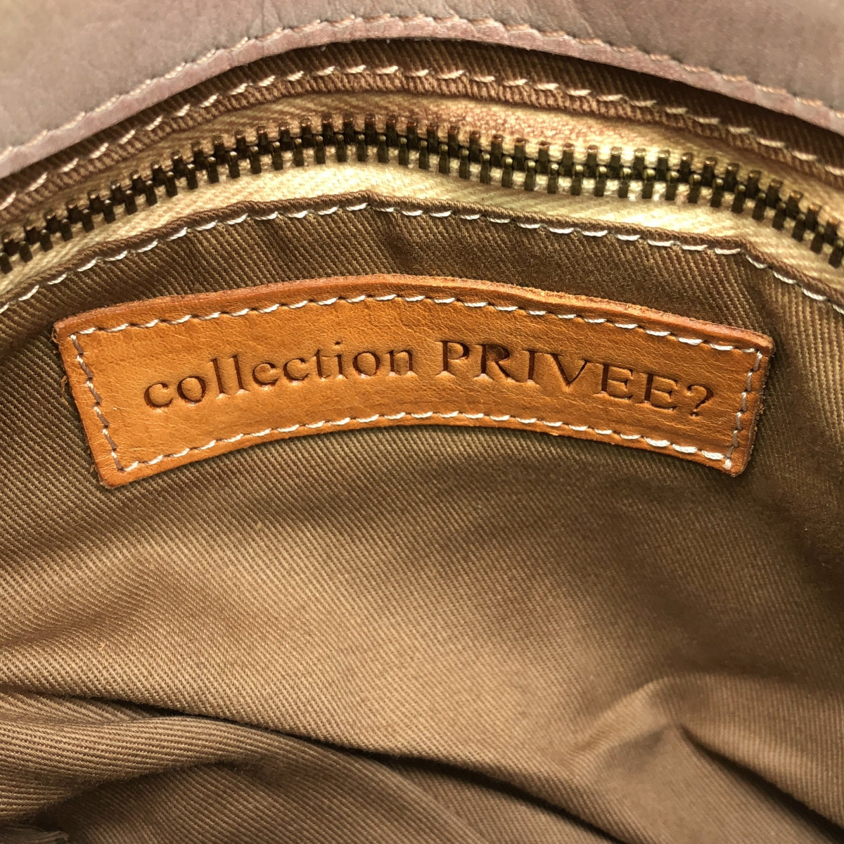 COLLECTION PRIVEE? / コレクションプリヴェ | レザー ハンドバッグ | ライトブルー / ブラウン | レディース