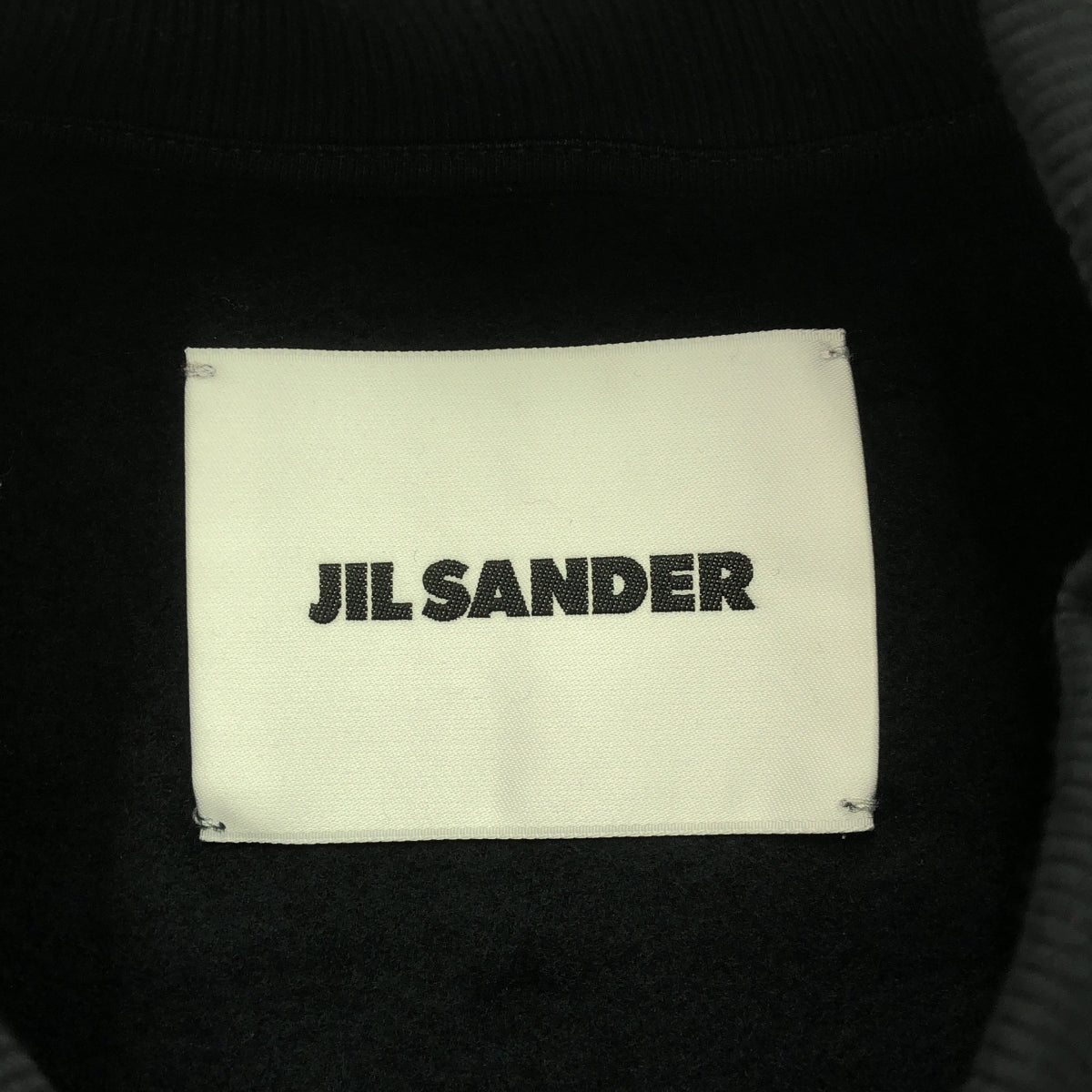 【美品】 JIL SANDER / ジルサンダー | 2024SS | スウェット プルオーバー | S | ブラック | メンズ