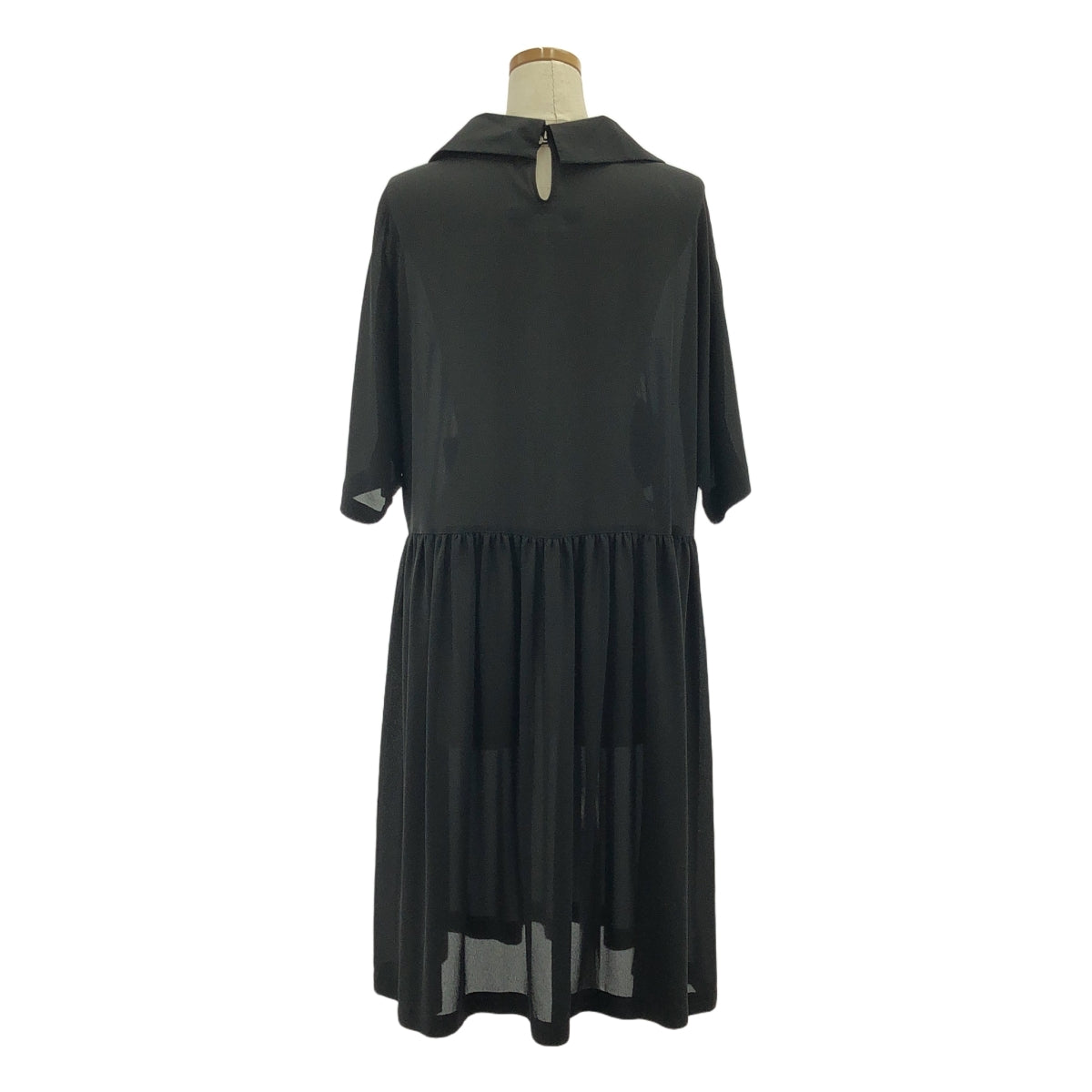JUNYA WATANABE COMME des GARCONS / Junya Watanabe | 2016AW | Round collar docking motif sheer dress | XS | Women's