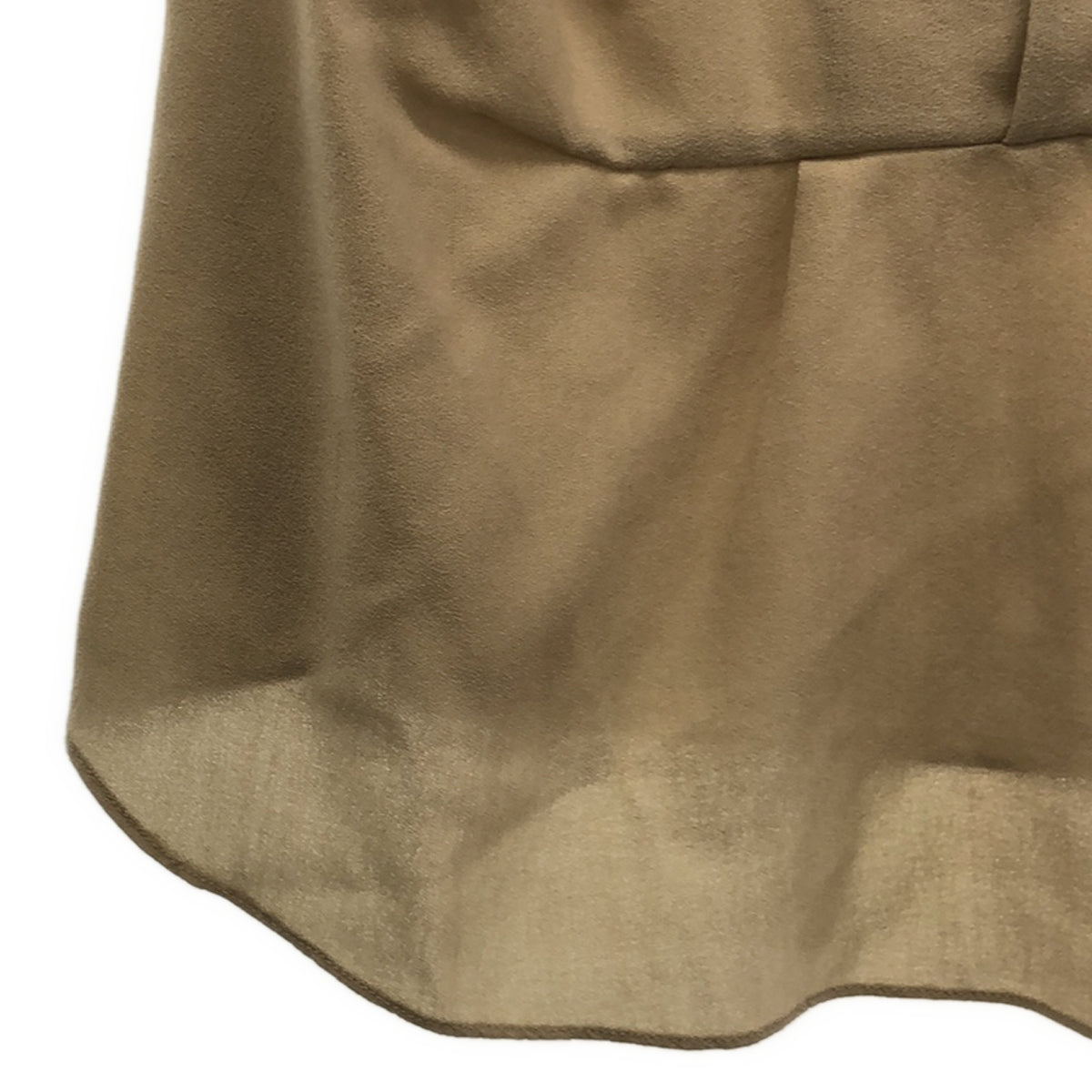 MARNI | Wool ribbon collar front tuck short sleeve tunic blouse | 36 | Beige | Women's