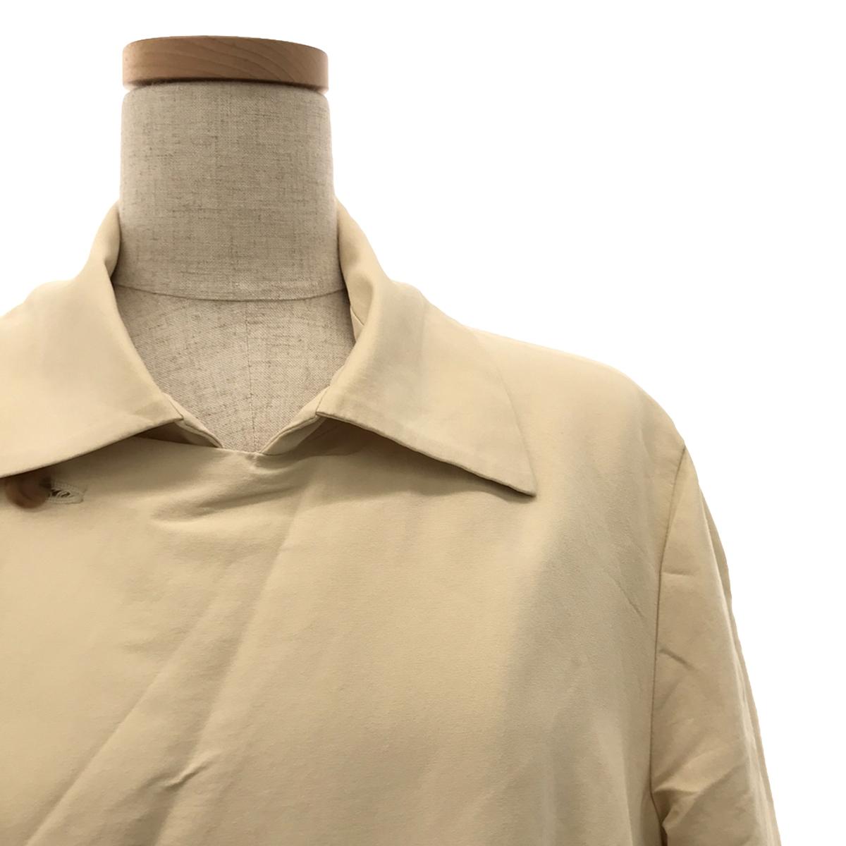 HaaT ISSEY MIYAKE |和紙彈性雙層外套 | M |米色 |女性的