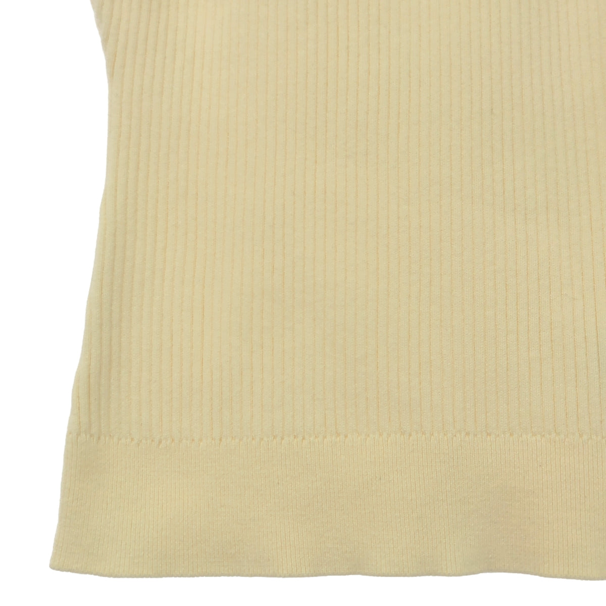 CLANE / クラネ | SLEEVELESS ZIP RIB KNIT TOPS ニットベスト | 2 | アイボリー | レディース