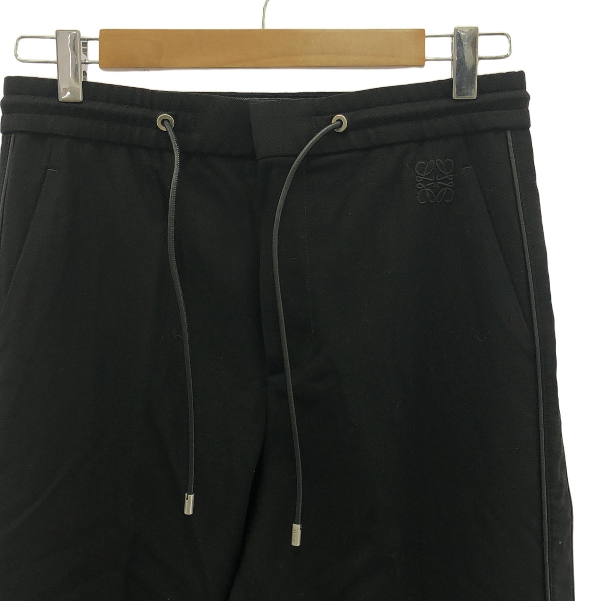 LOEWE | 2023AW | TRACKSUIT TROUSERS Sideline Leather Piping Track Pants | 46 | Men's