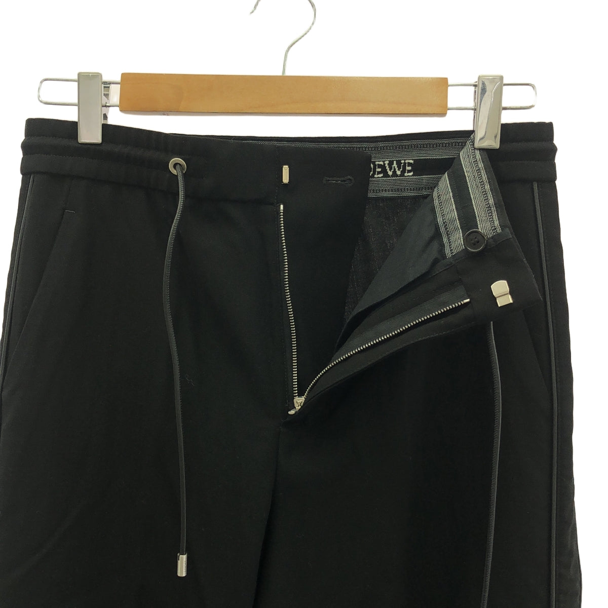 LOEWE | 2023AW | TRACKSUIT TROUSERS Sideline Leather Piping Track Pants | 46 | Men's