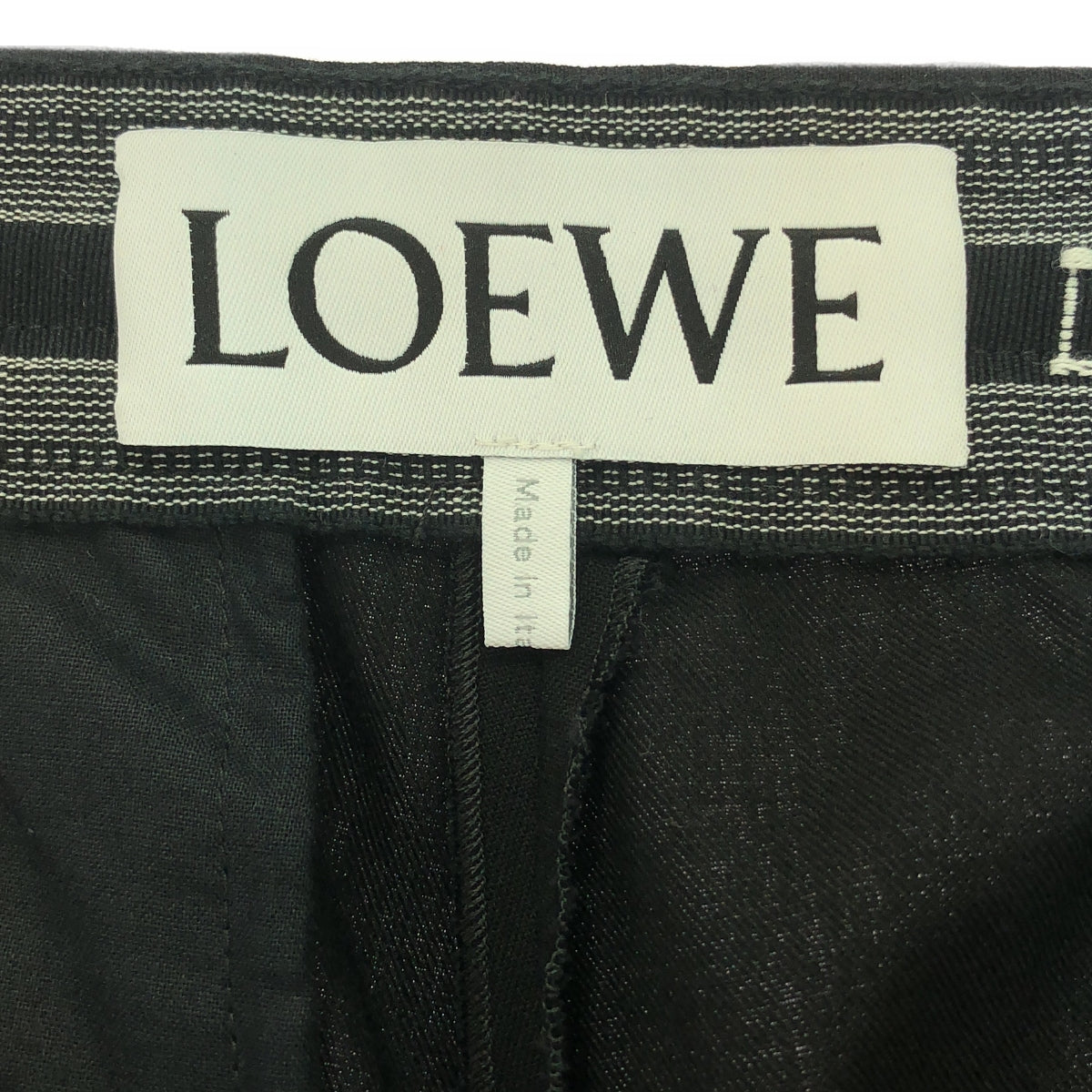 LOEWE | 2023AW | TRACKSUIT TROUSERS Sideline Leather Piping Track Pants | 46 | Men's