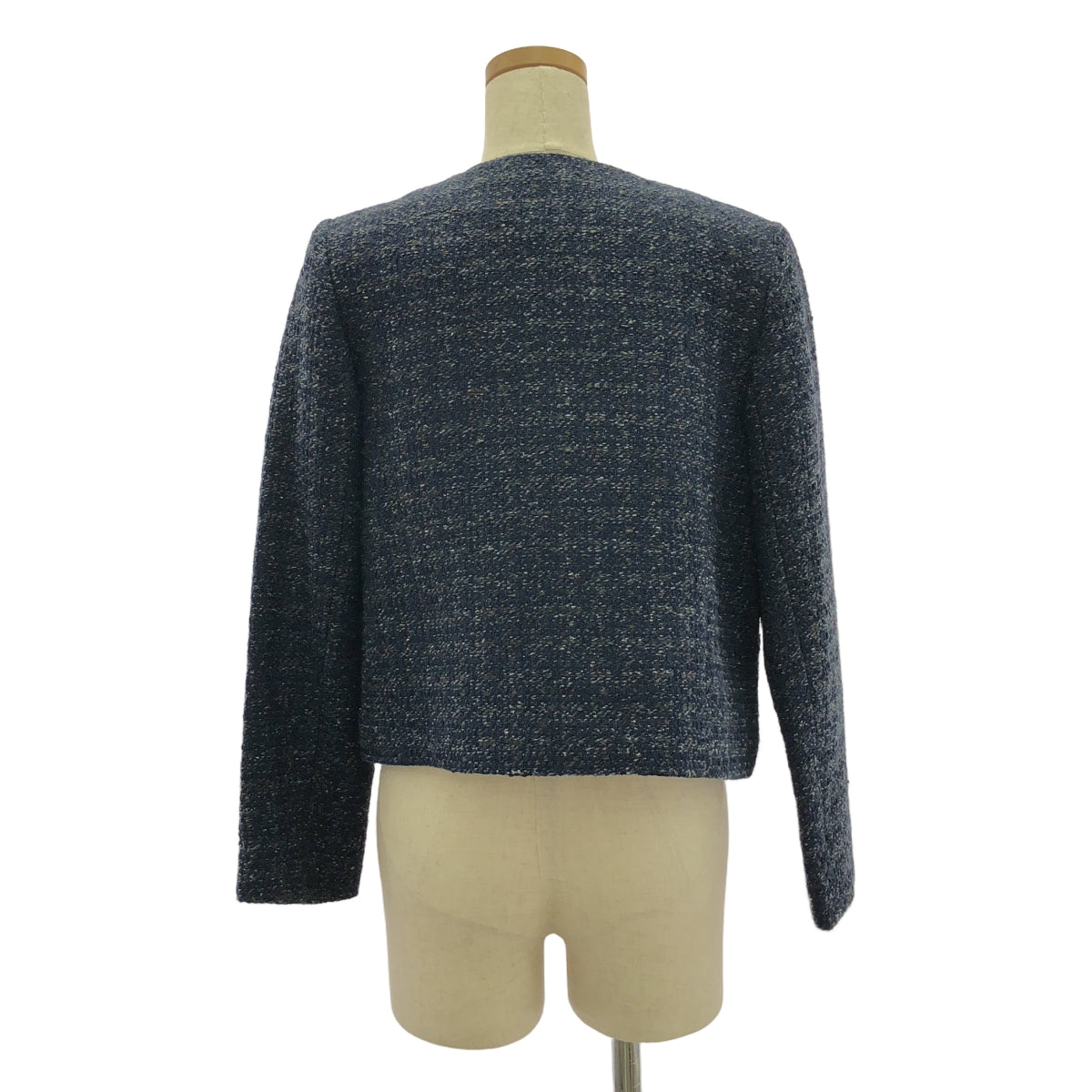 theory luxe / セオリーリュクス | ノーカラー ツイード ジャケット | 38 | レディース