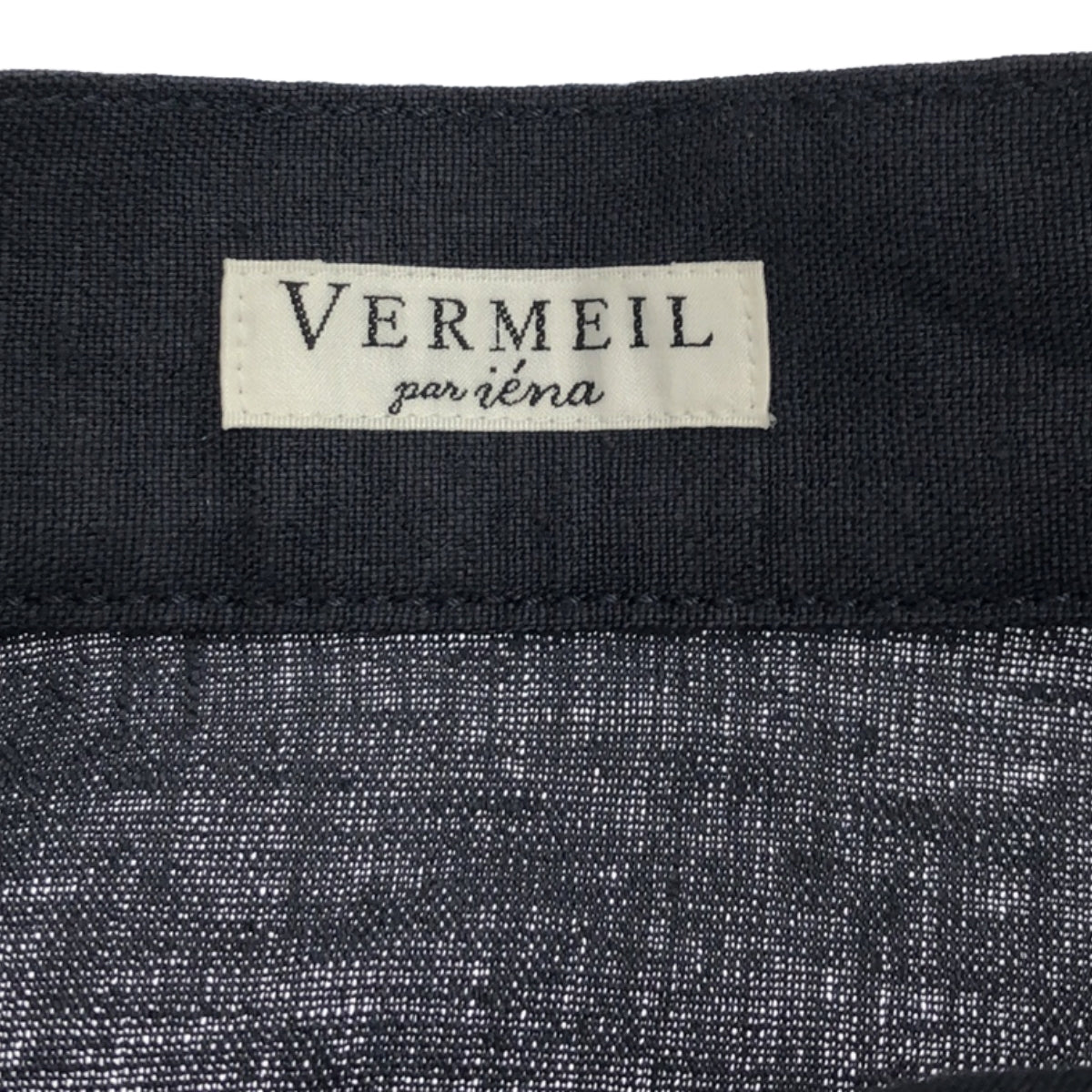 VERMEIL par iena / ヴェルメイユパーイエナ | 2021SS | 金釦ハンカチーフヘムフレアスカート | 36 | ネイビー | レディース