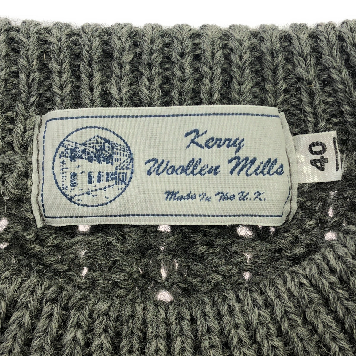 KERRY WOOLLEN MILLS | Wool Aran Cable Knit Pullover | Size 40 | Men's