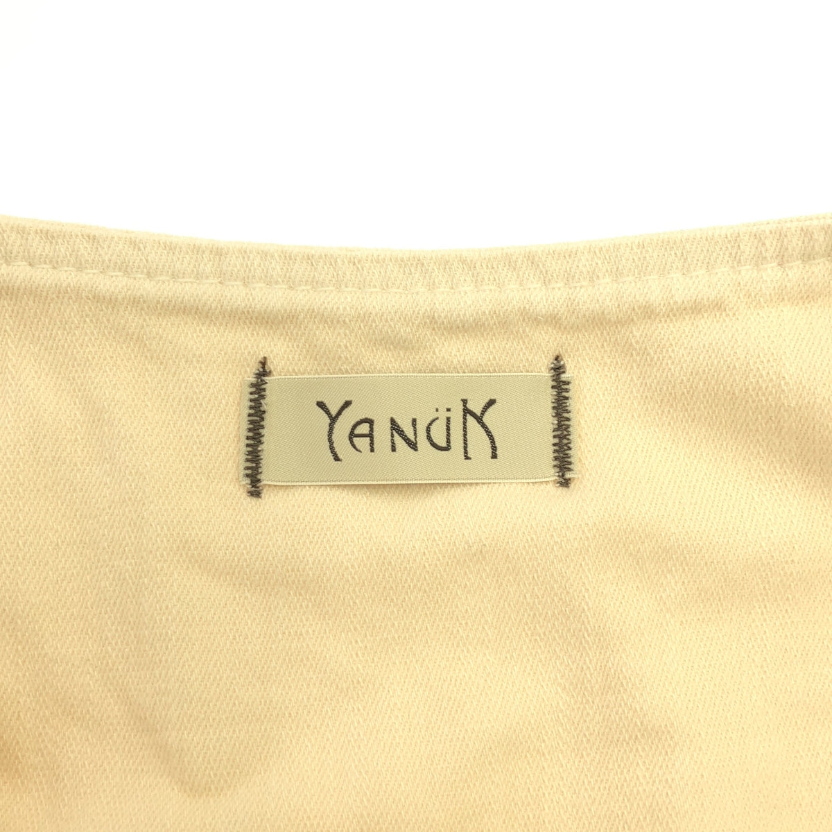 YANUK / ヤヌーク | レーヨン リネン混 リラックス サロペット オーバーオール | S | アイボリー | レディース