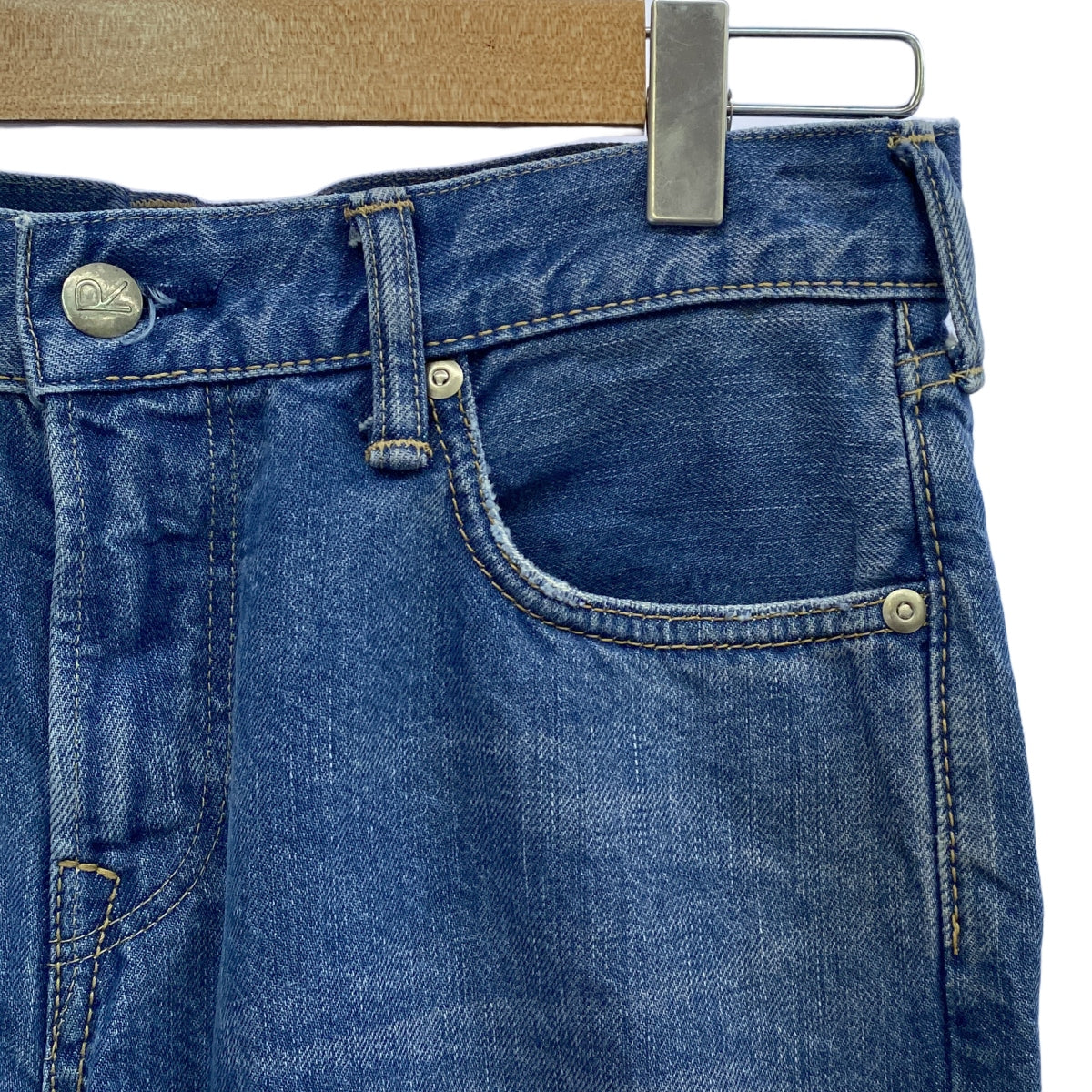 45r / フォーティファイブアール | PARTS HORSE HIDE ダメージ加工 デニムパンツ | 27 | レディース