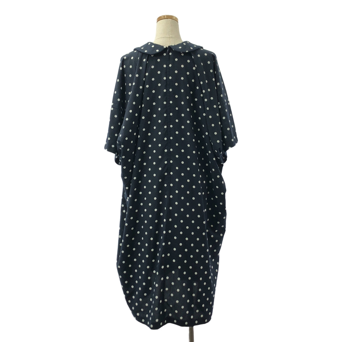 COMME des GARCONS COMME des GARCONS / 콤콤 | 2018SS | 세척 가공 도트 라운드 컬러 원피스 | S | 여성
