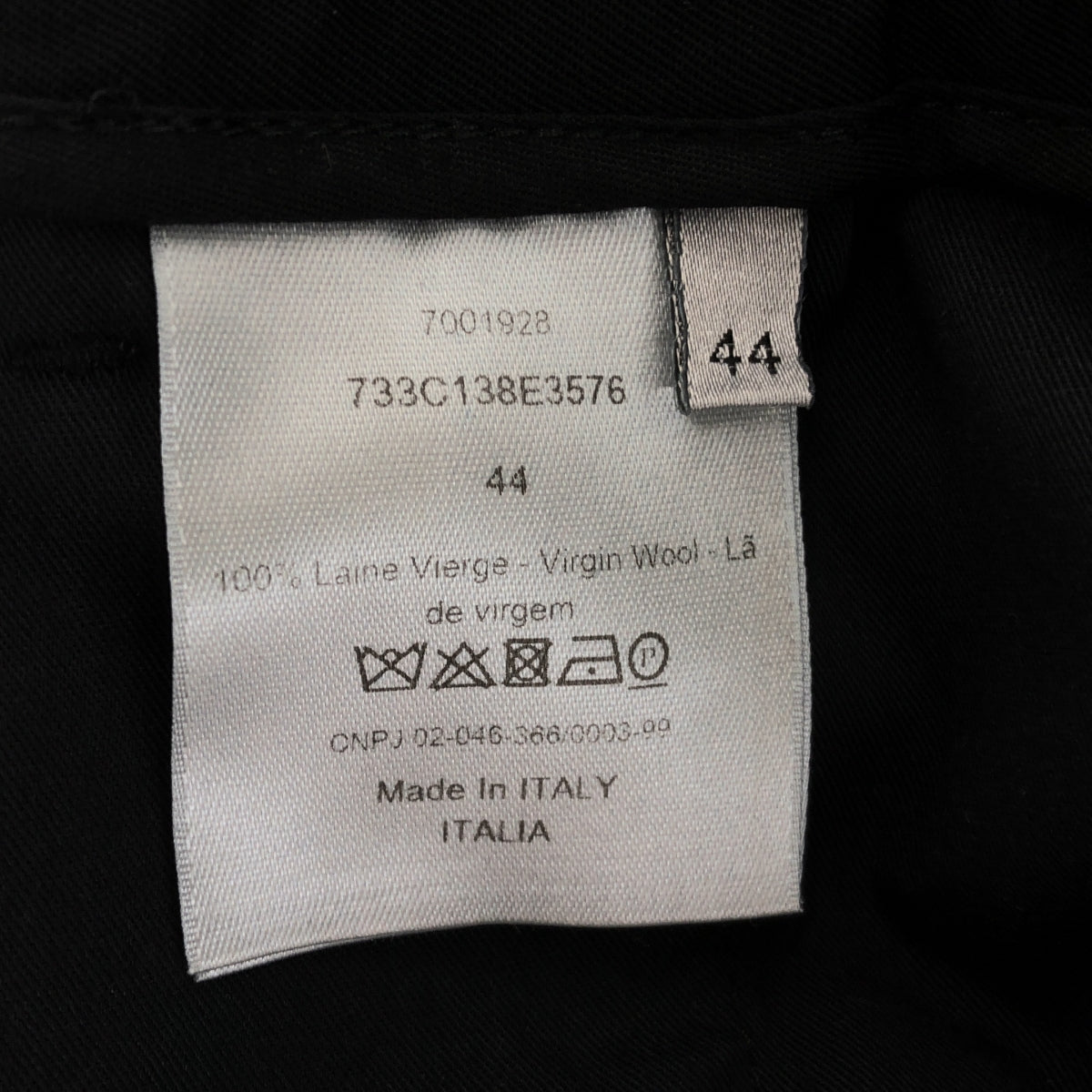 Dior homme / ディオールオム | タック ジョガーパンツ | 44 | ブラック | メンズ