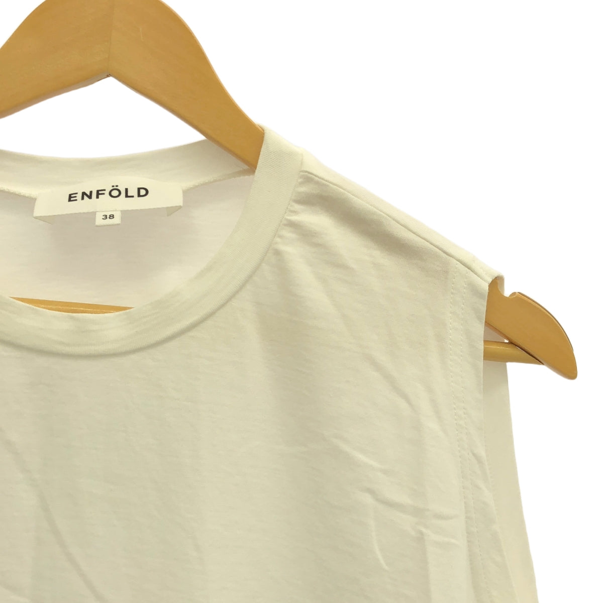 ENFOLD | High count cotton asymmetrical tank top cut and sew | Size 38 | Women's