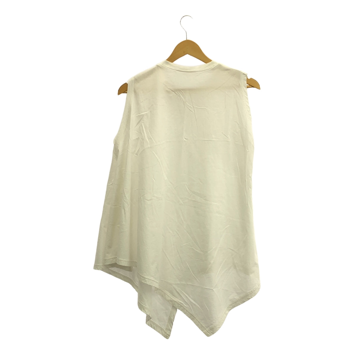 ENFOLD | High count cotton asymmetrical tank top cut and sew | Size 38 | Women's