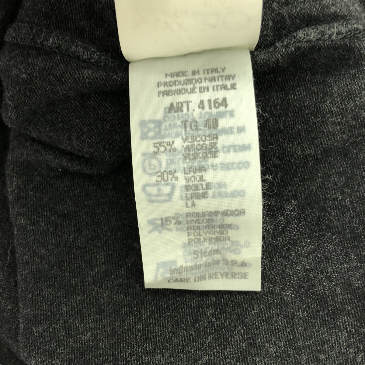 EMPORIO ARMANI | Wool blend boat neck long sleeve pullover | Size 40 | Women's