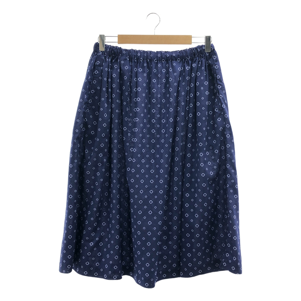 COMME des GARCONS COMME des GARCONS / コムコム | 2005SS | ポリエステル 総柄 製品加工 ドローストリング スカート | M | レディース