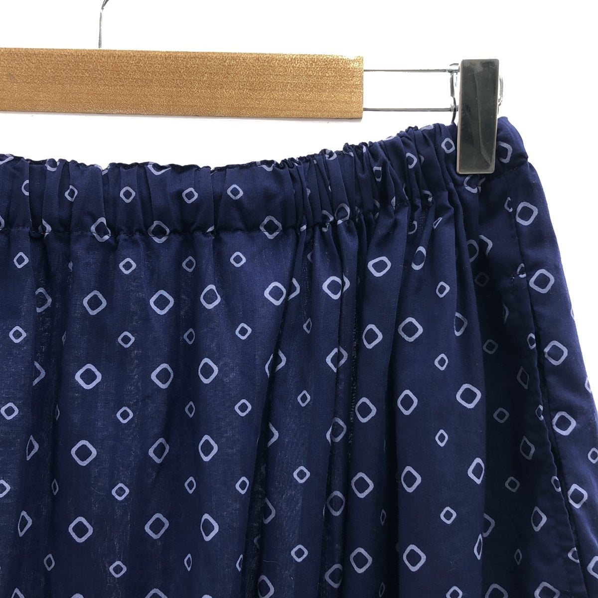 COMME des GARCONS COMME des GARCONS / コムコム | 2005SS | ポリエステル 総柄 製品加工 ドローストリング スカート | M | レディース