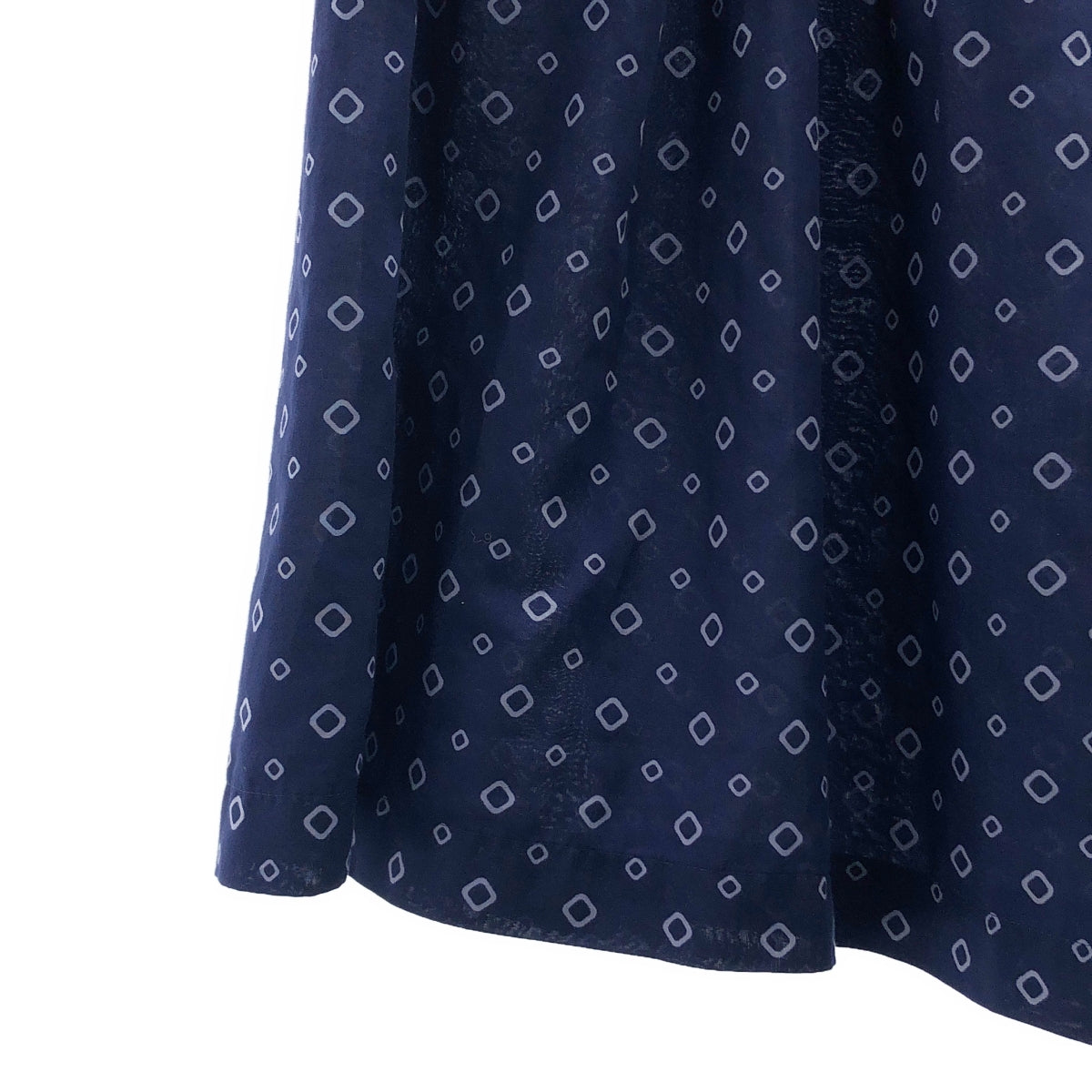 COMME des GARCONS COMME des GARCONS / コムコム | 2005SS | ポリエステル 総柄 製品加工 ドローストリング スカート | M | レディース