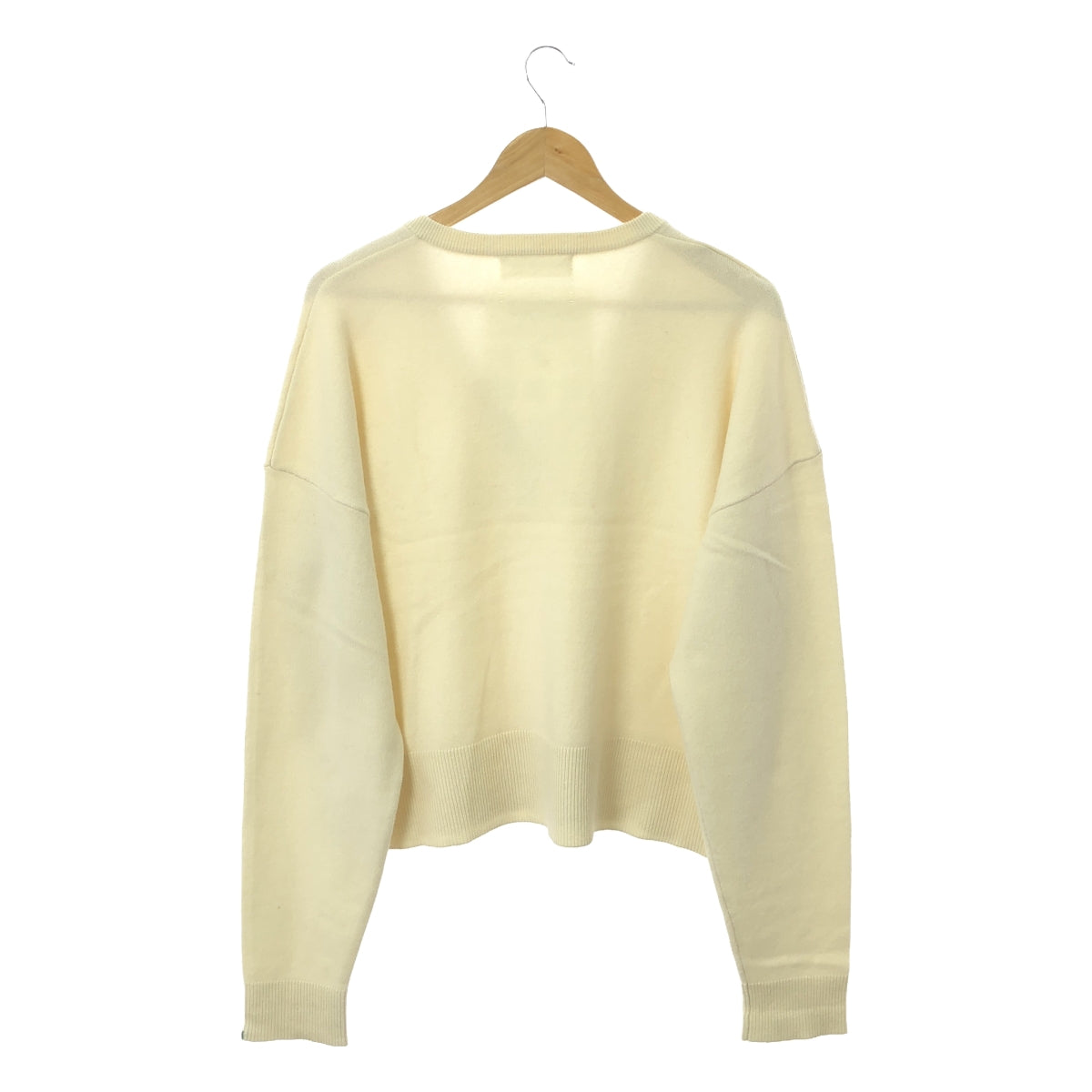 extreme cashmere / エクストリームカシミヤ | n°53 clash カシミヤ混 Vネック ニット | アイボリー | レディース