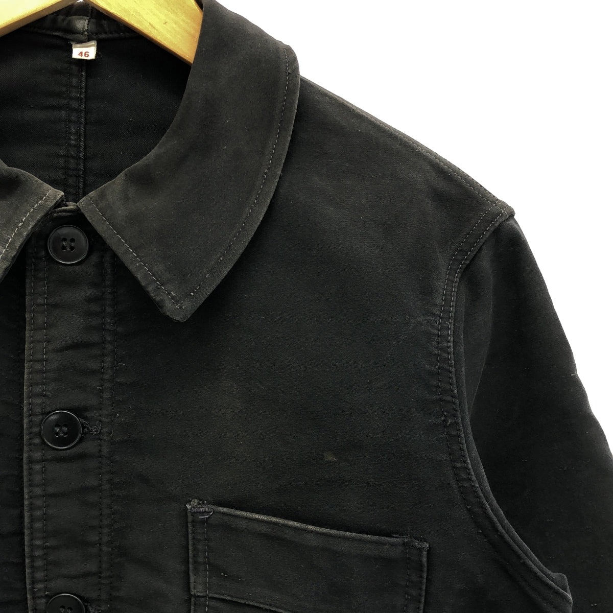 VINTAGE / ヴィンテージ古着 | 推定50s~ ヴィンテージ フレンチ モールスキン ジャケット | 46 | ブラック | メンズ