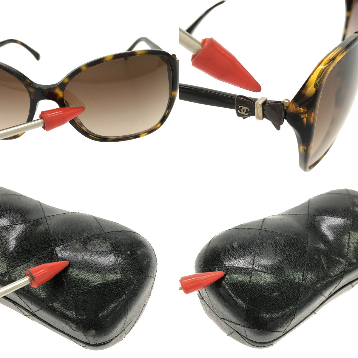 CHANEL / Chanel | Coco Ribbon Tortoiseshell Frame Sunglasses | 58□16-135 | Brown | Women's