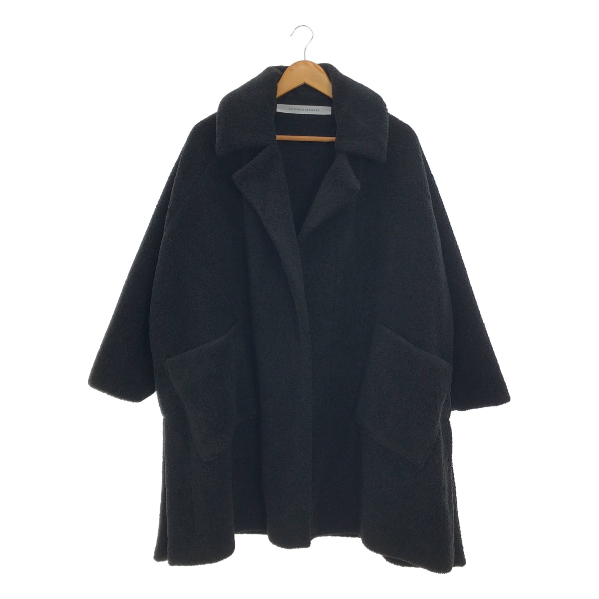 美品】 COGTHEBIGSMOKE / コグザビッグスモーク | GIGI RAGLAN COAT ラグランコート | 1 | ブラック – KLD