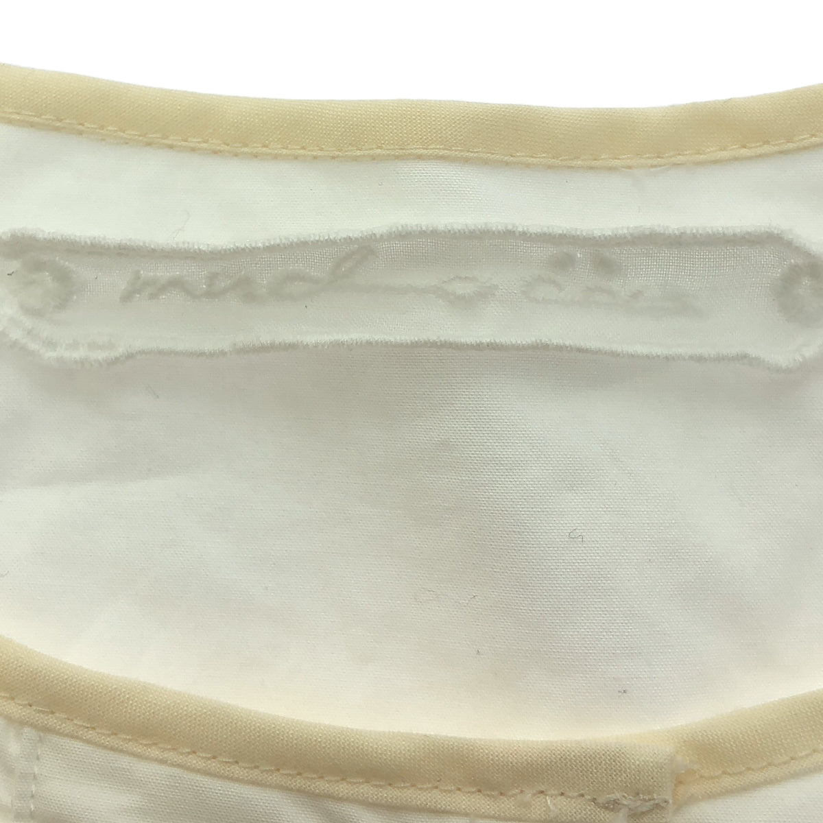 mudoca / ムドカ | コットン フリル パイピング シャツワンピース | ホワイト | レディース