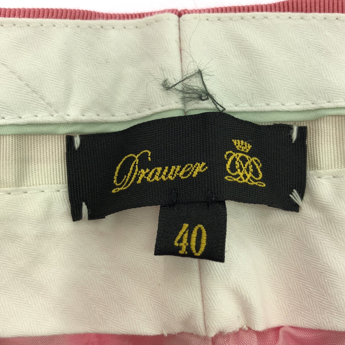 Drawer / ドゥロワー | ウール テーパード プレスパンツ | 40 | ピンク | レディース
