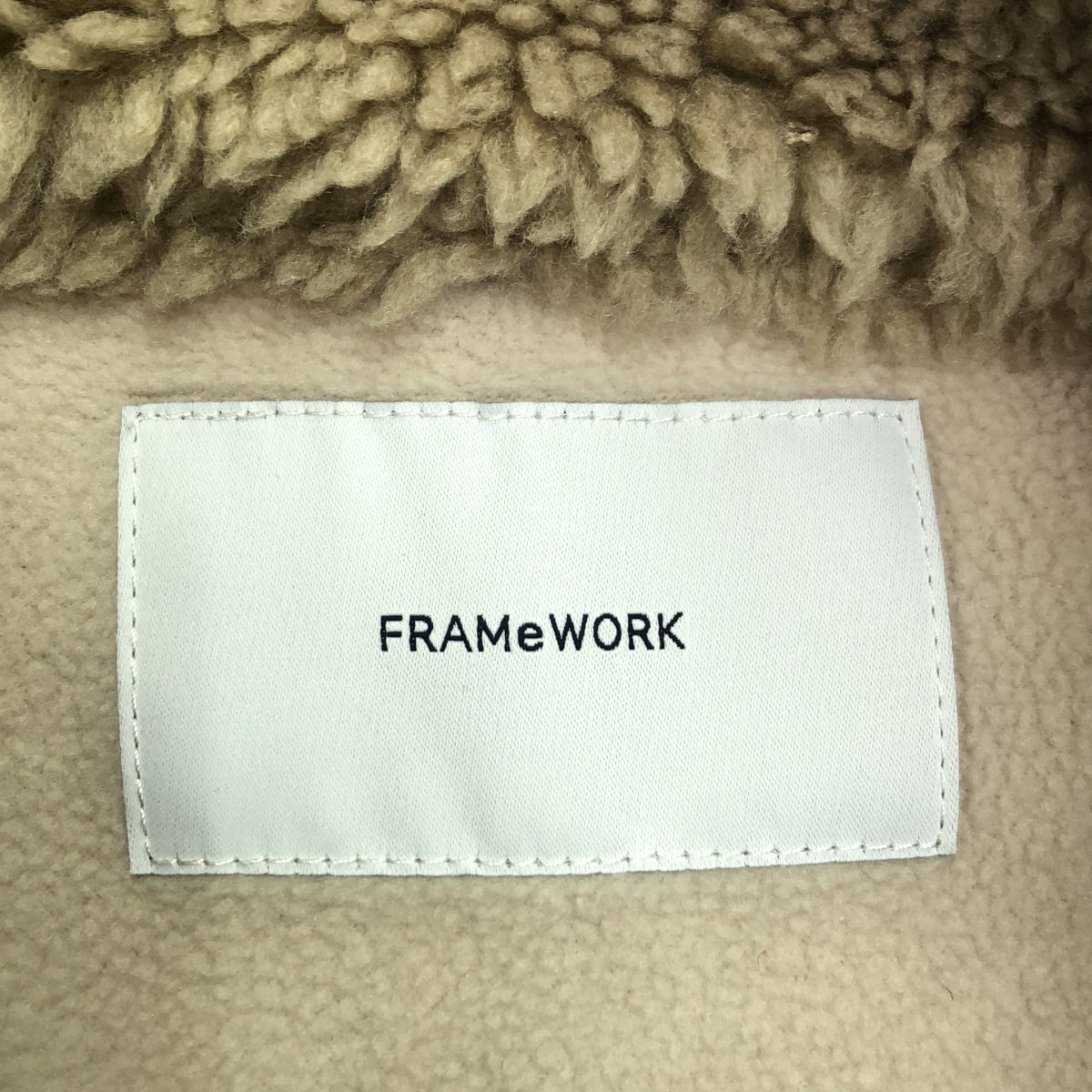 Framework / フレームワーク | 2020AW | ボアスタンドブルゾン ジャケット | 36 | ベージュ | レディース