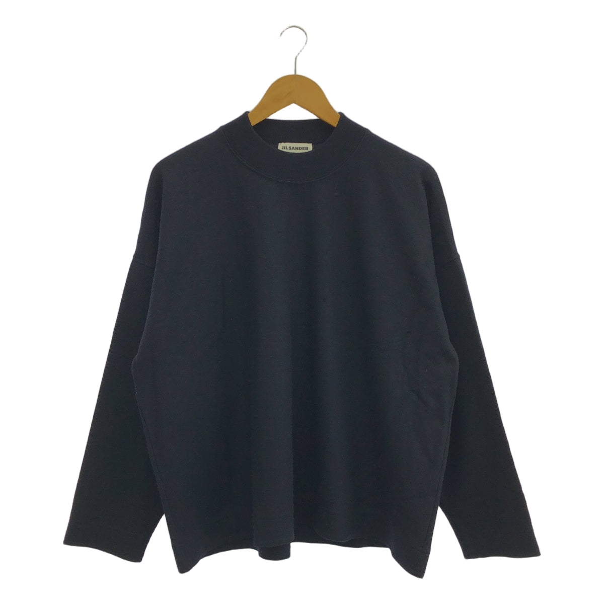 JIL SANDER / ジルサンダー | 2019AW | モックネック ウール ワイド セーター | S | メンズ