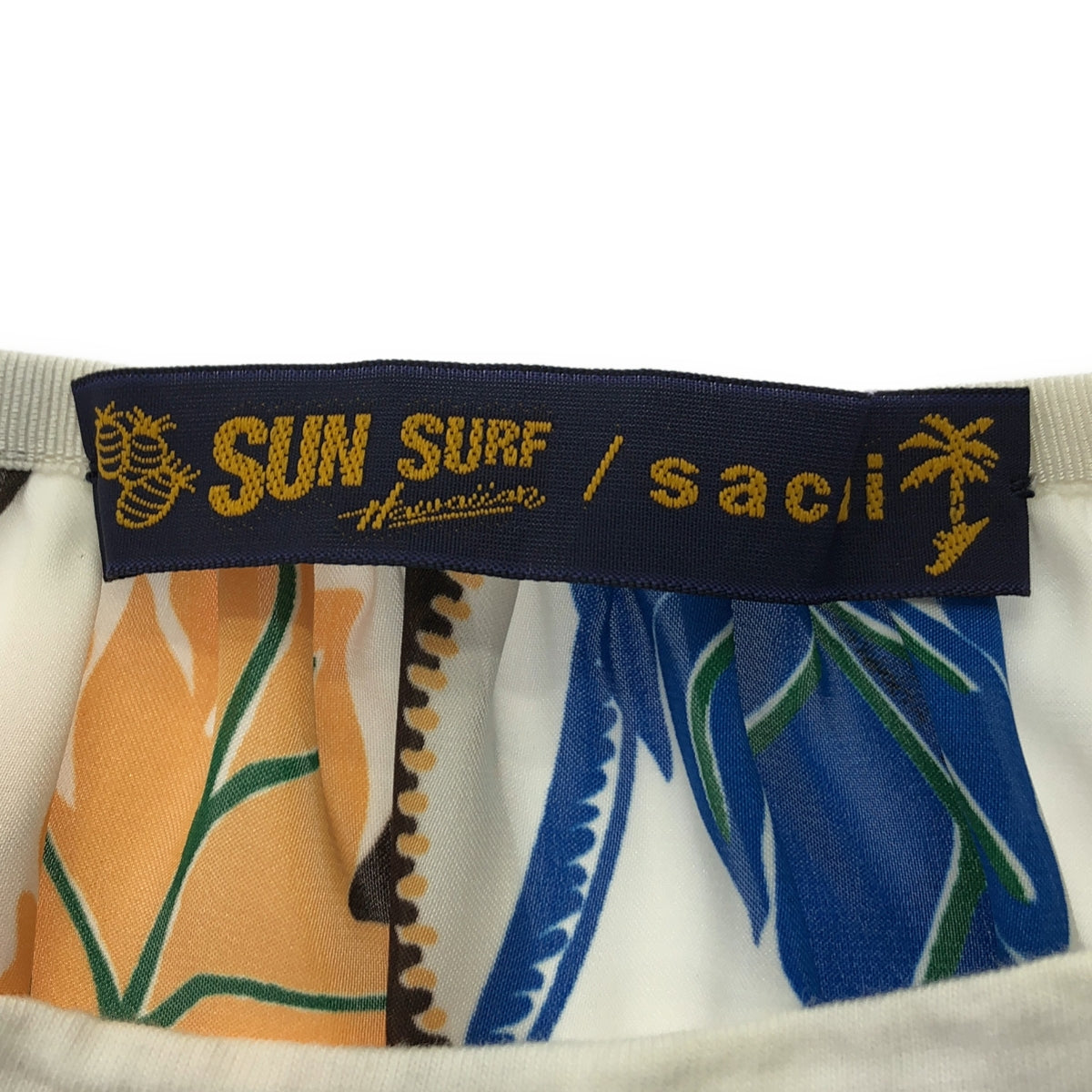 sacai / サカイ | × SUN SURF 異素材切替え カットソー | 2 | レディース