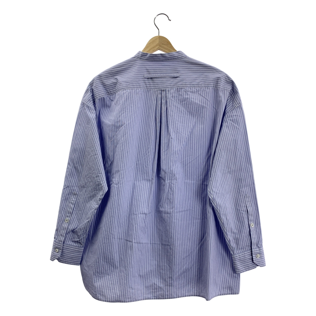 TICCA / 티카 | 스트라이프 노 컬러 셔츠 | F | 블루 / 화이트 | 여성