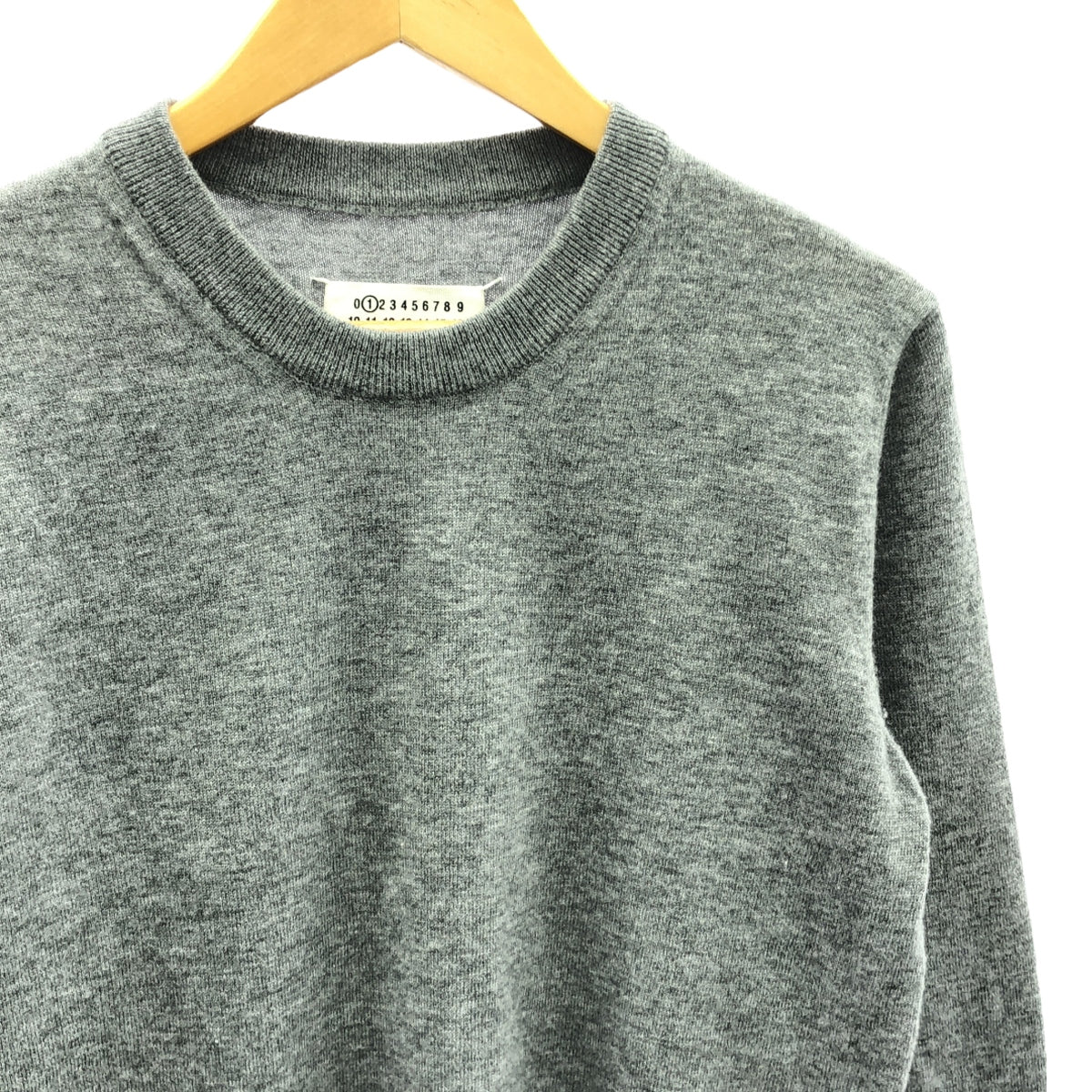 Maison Margiela | 2021AW | Wool elbow patch knit pullover | XL | Women's
