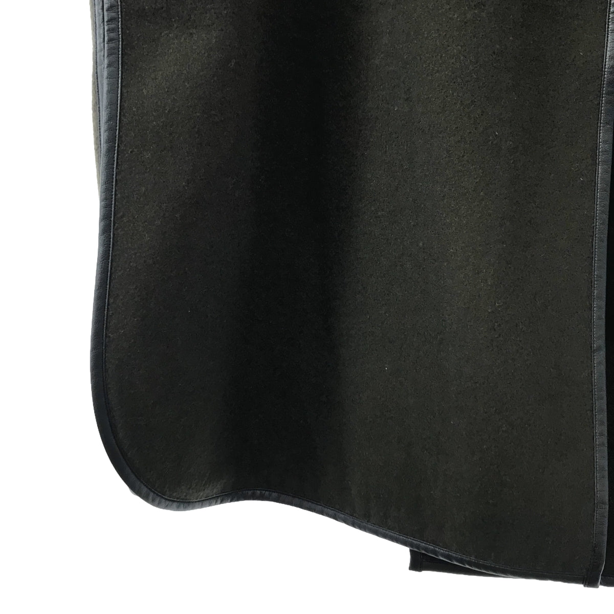 元帥 |羊毛滾邊無領長袍外套 | 1 |橄欖 |女性的